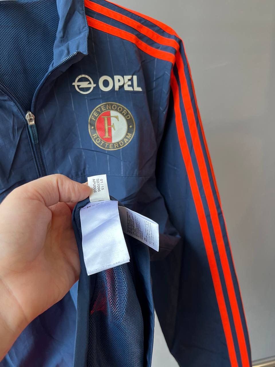 Adidas 2015 FEYENOORD TRAINING SOCCER FOOTBALL TRACK ZIP JACKET M Size US M / EU 48-50 / 2 - 13 Thumbnail