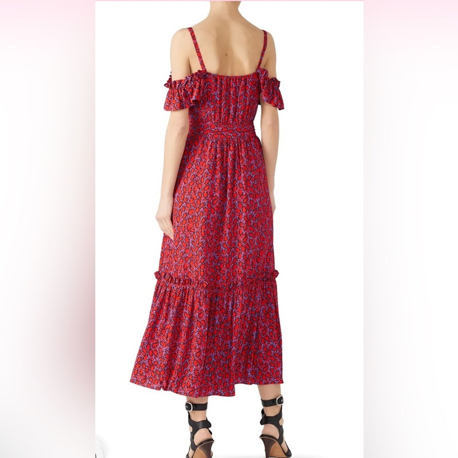 Derek Lam 10 Crosby Derek Lam 10 Crosby $585 Floral Red Maxi Skirt size 2 Size XS / US 0-2 / IT 36-38 - 2 Thumbnail