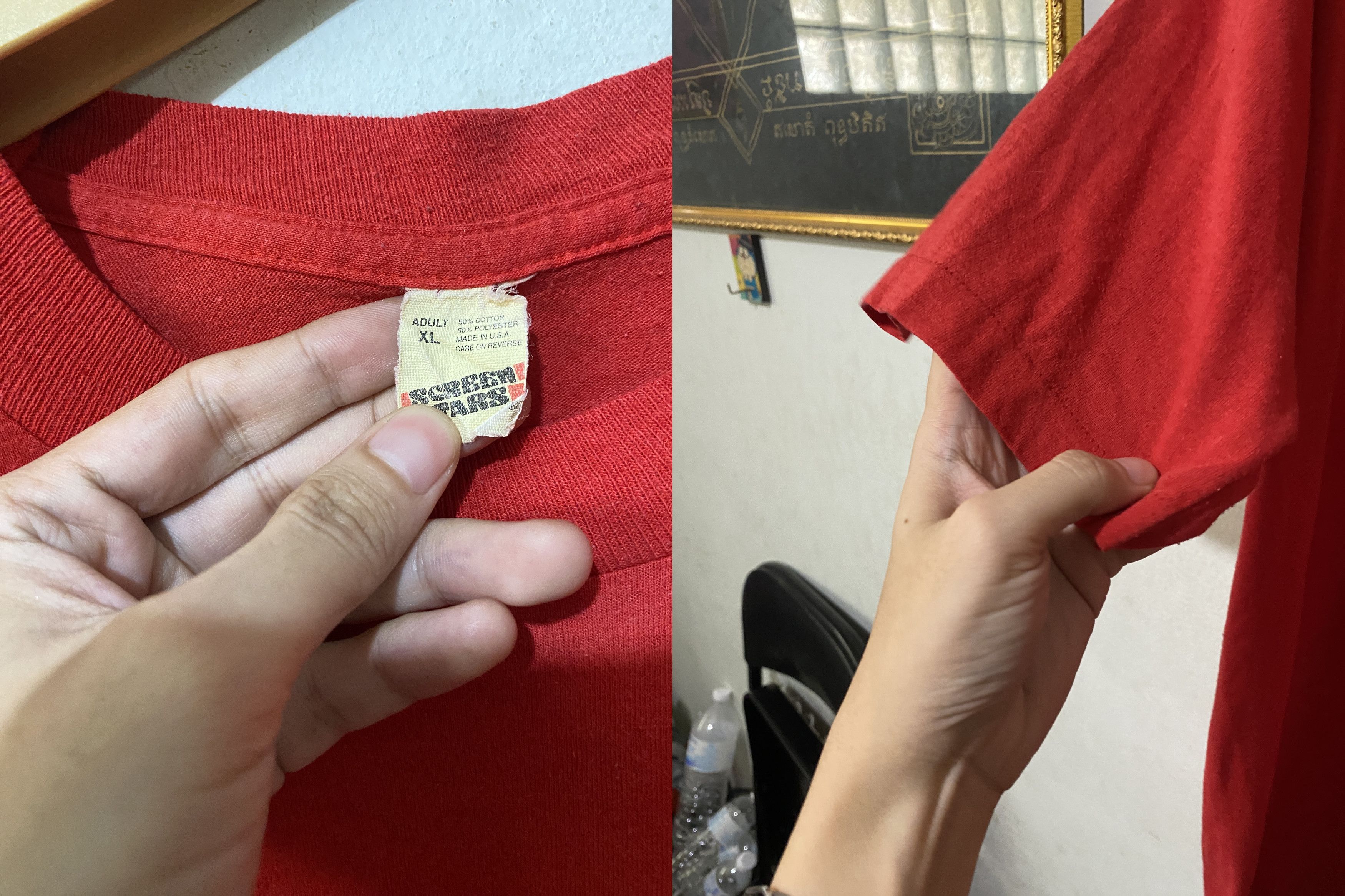 D.A.R.E × Vintage Vintage 80s DARE To Keep Kids Off Drugs Red Tee Size US XL / EU 56 / 4 - 4 Thumbnail