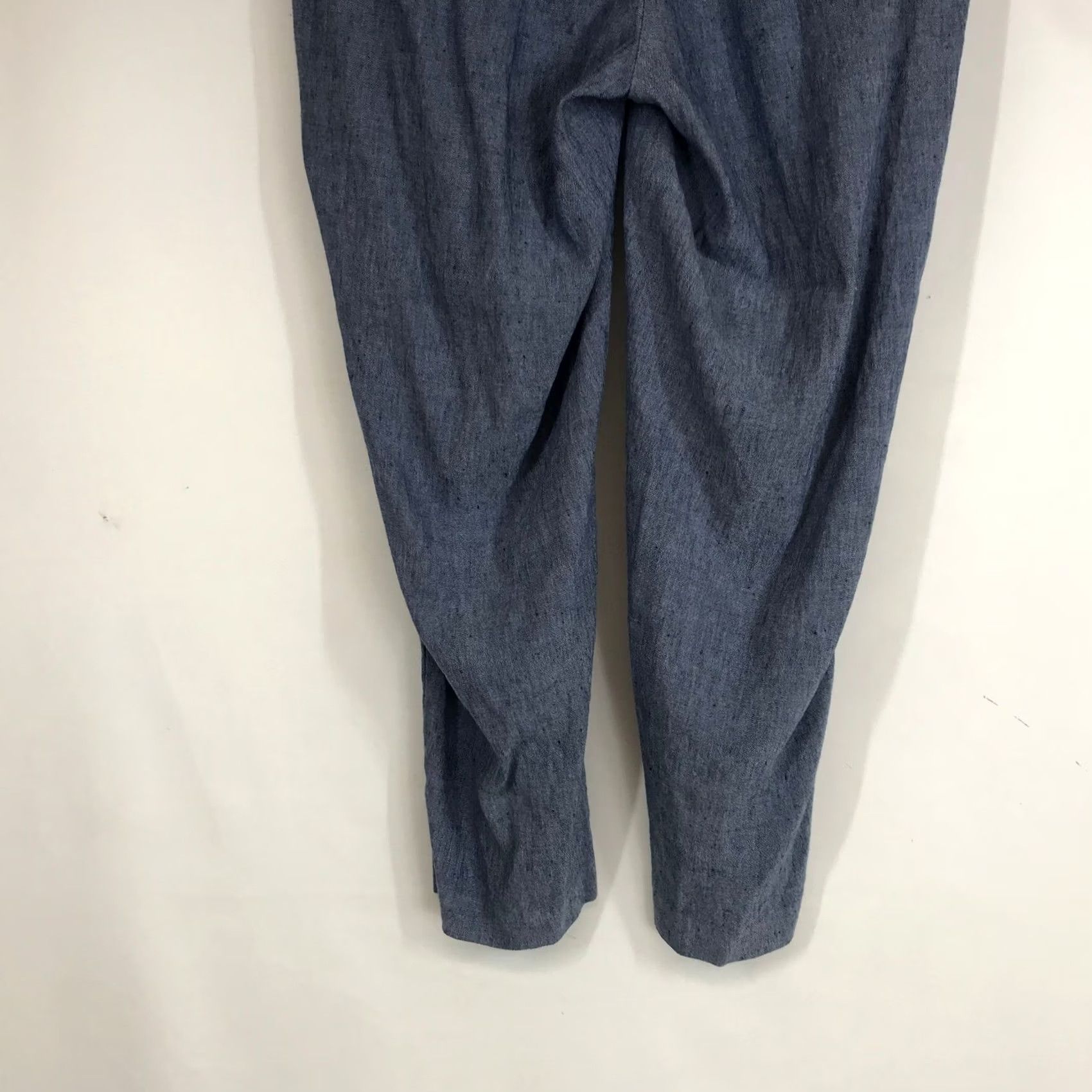 Vintage J Jill Linen Stretch Pants Blue Women's 1X Elastic Waist Cropped Pants Size 40" / US 18 - 6 Thumbnail