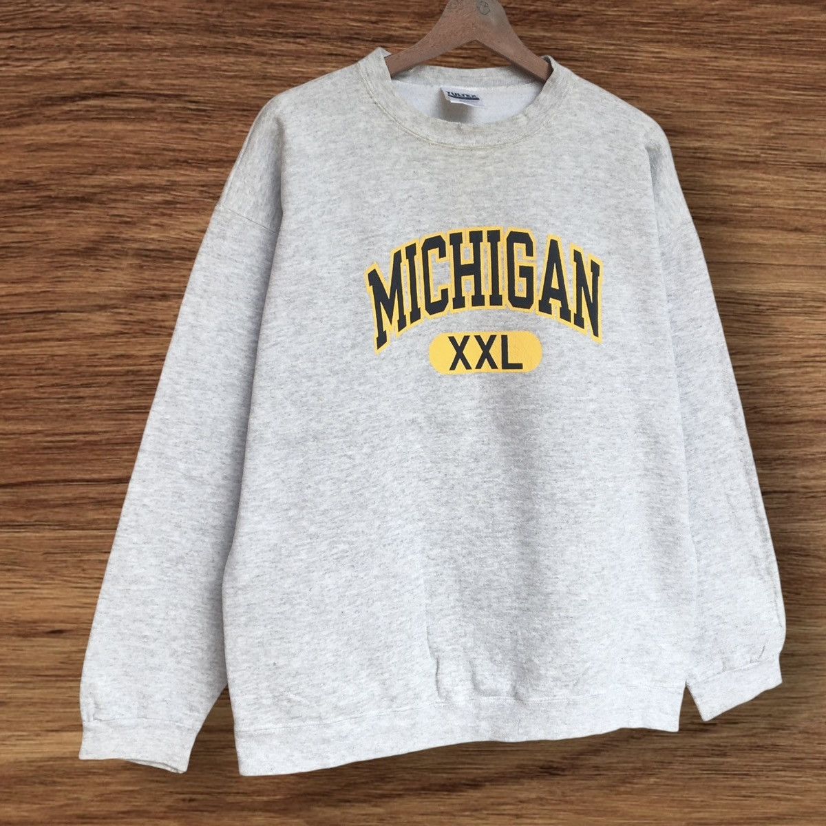 Tultex × Vintage Vintage 90s Tultex Michigan XXL Crewneck Size US L / EU 52-54 / 3 - 3 Thumbnail
