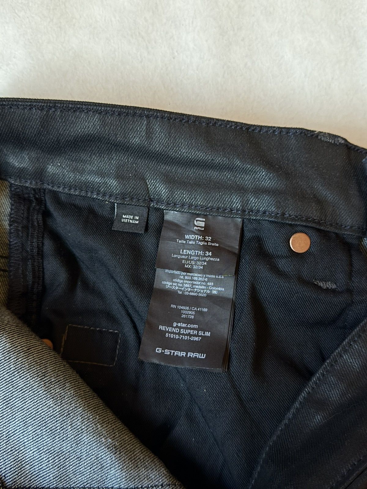 G-Star G-Star Revend Super Slim Waxed Jeans Denim rick owens style Size US 32 / EU 48 - 9 Thumbnail