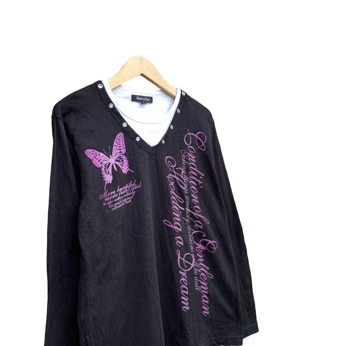If Six Was Nine × Japanese Brand × Le Grande Bleu (L.G.B.) Beaumont carr poem longsleeave - ifsixwasnine lgb style Size US L / EU 52-54 / 3 - 2 Thumbnail
