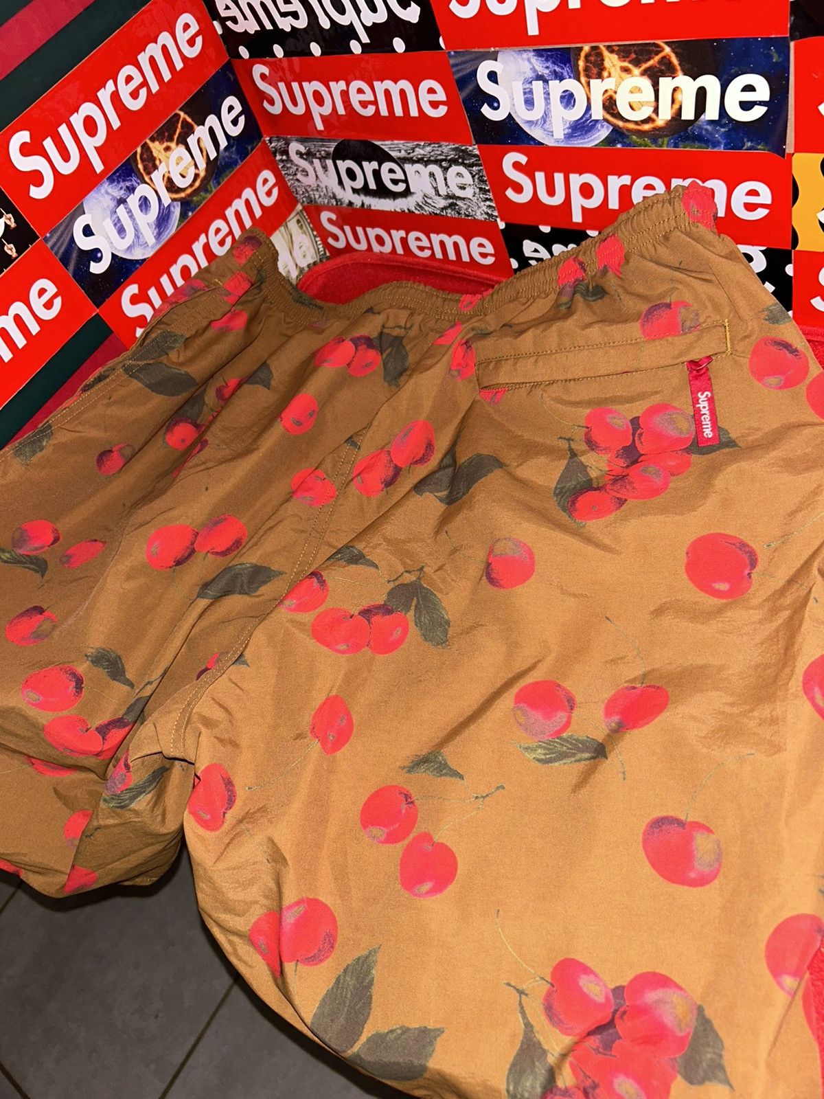 Supreme Supreme Nylon Water Short Brown Cherry SS19 size XL NEW Size US 36 / EU 52 - 2 Thumbnail