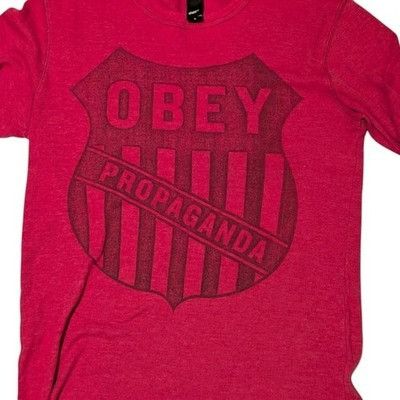 Obey Vintage Obey Propaganda Red Long Sleeve Thermal Shirt Waffle Size US S / EU 44-46 / 1 - 3 Thumbnail