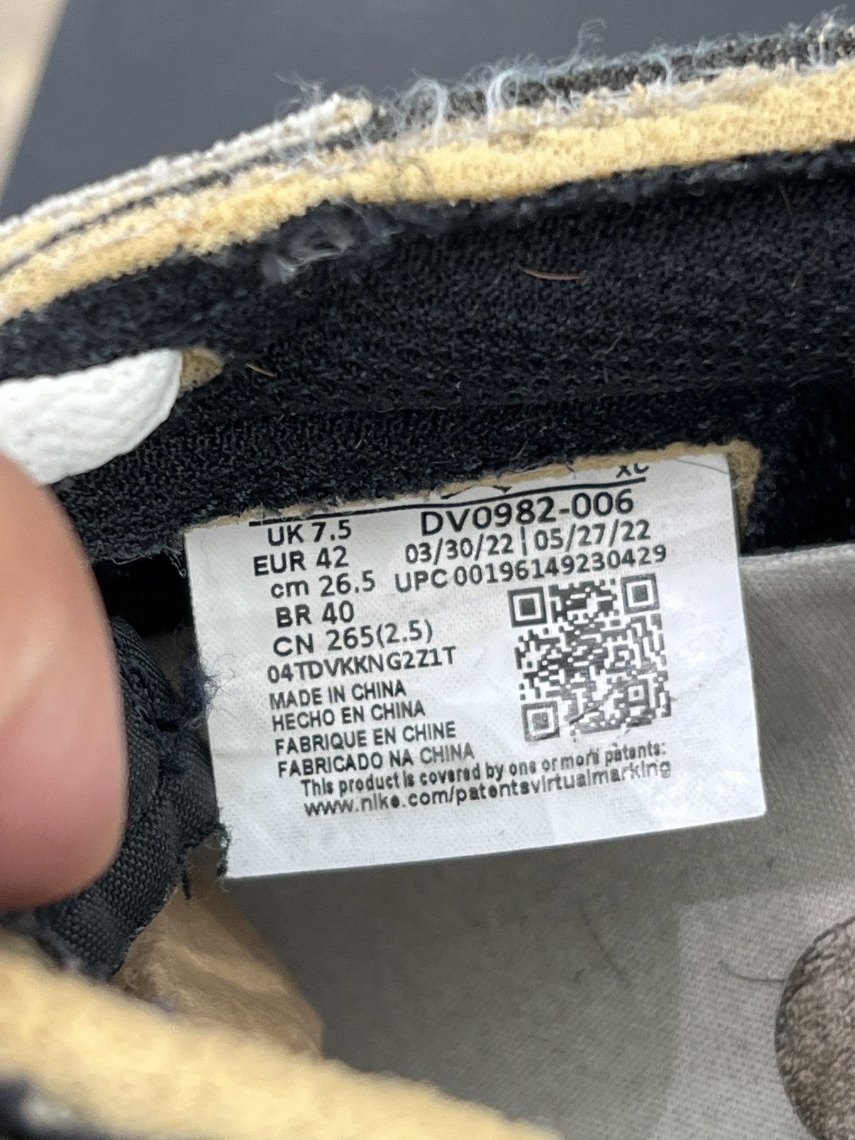 Jordan Brand Air Jordan 1 Low Black Smoke Grey Size 8.5 (2022) Size US 8.5 / EU 41-42 - 9 Thumbnail