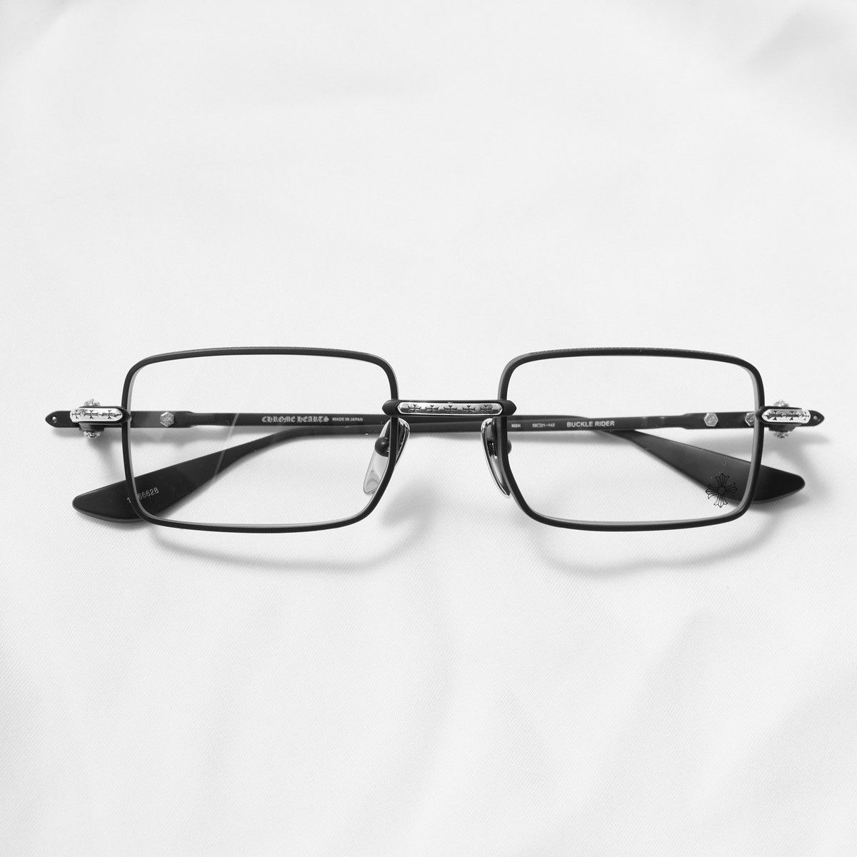 Chrome Hearts CHROME HEARTS BUCKLE RIDER MATTE BLACK GLASSES Size ONE SIZE - 6 Thumbnail