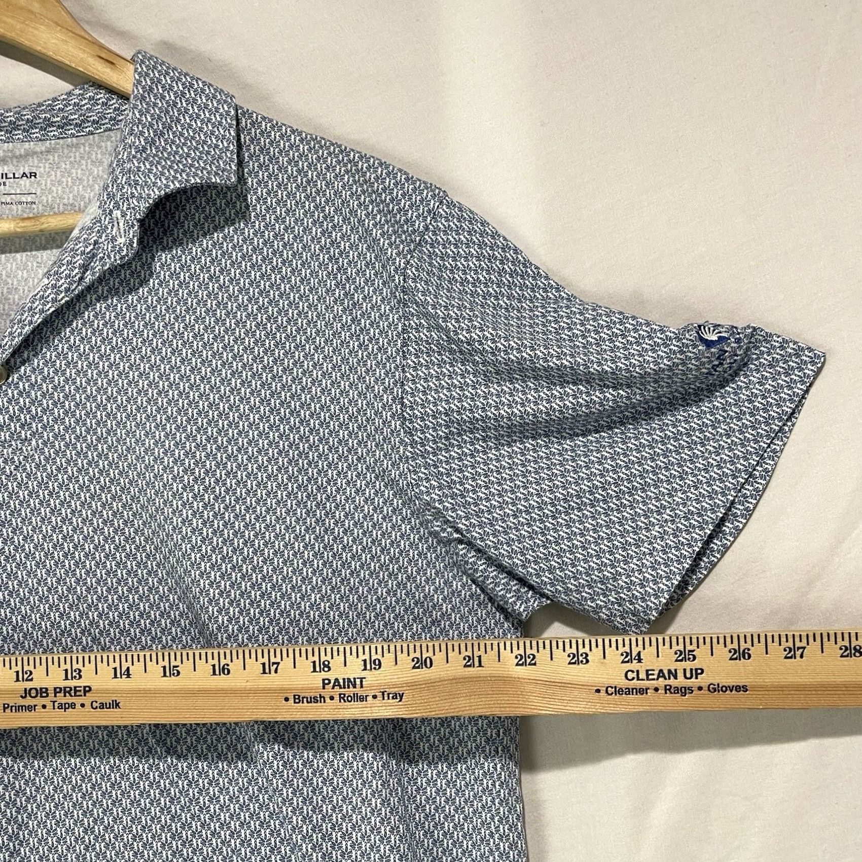 Peter Millar Peter Millar Seaside Polo Shirt Mens Large Blue Polo Shirt Casual Golf Tennis 100% Cotton Button Embroidered Logo Size US L / EU 52-54 / 3 - 6 Thumbnail