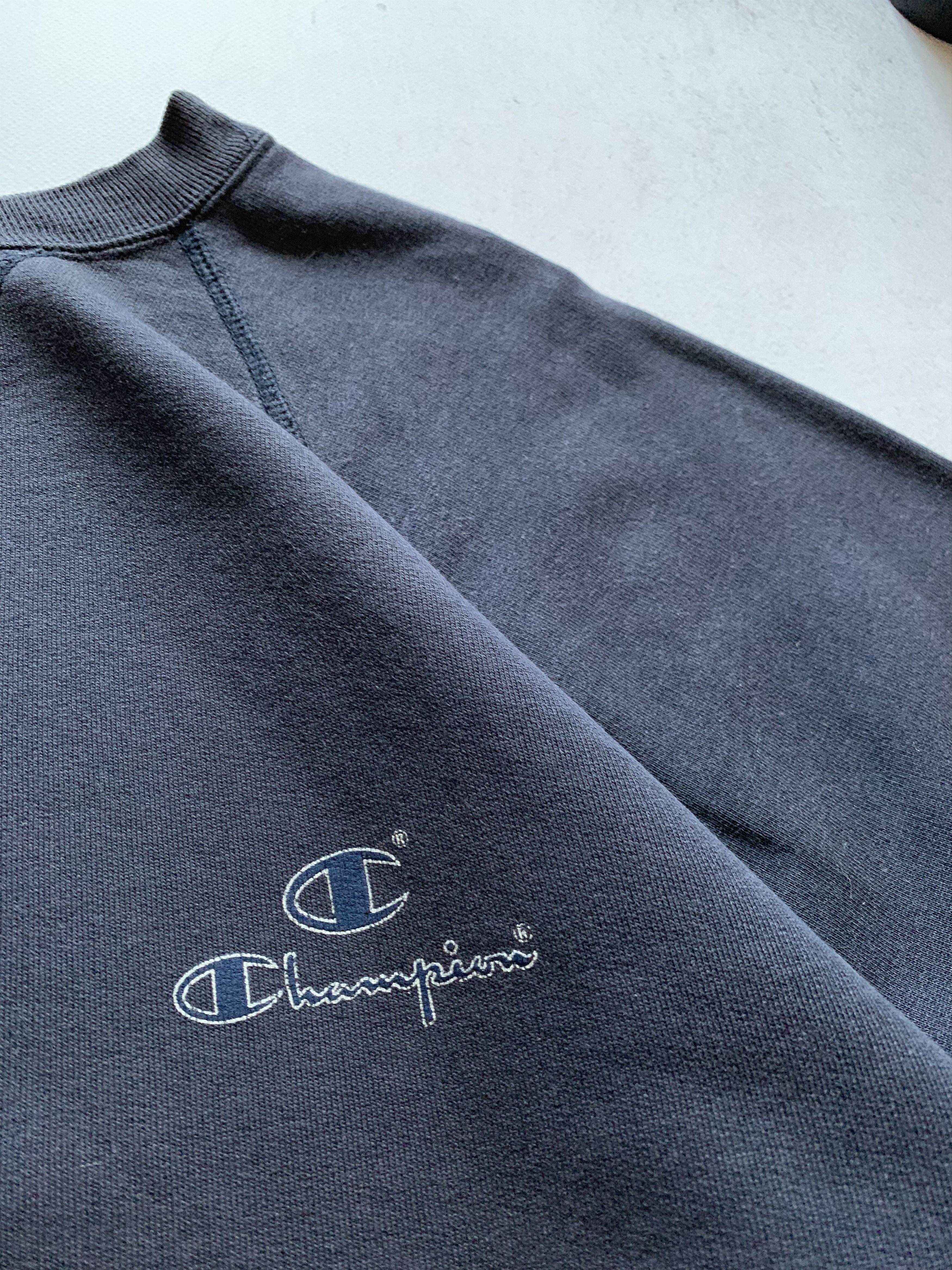 Champion × Vintage Vintage Champion Sweatshirt Crewneck Baggy Double Logo 90s Size US M / EU 48-50 / 2 - 4 Thumbnail