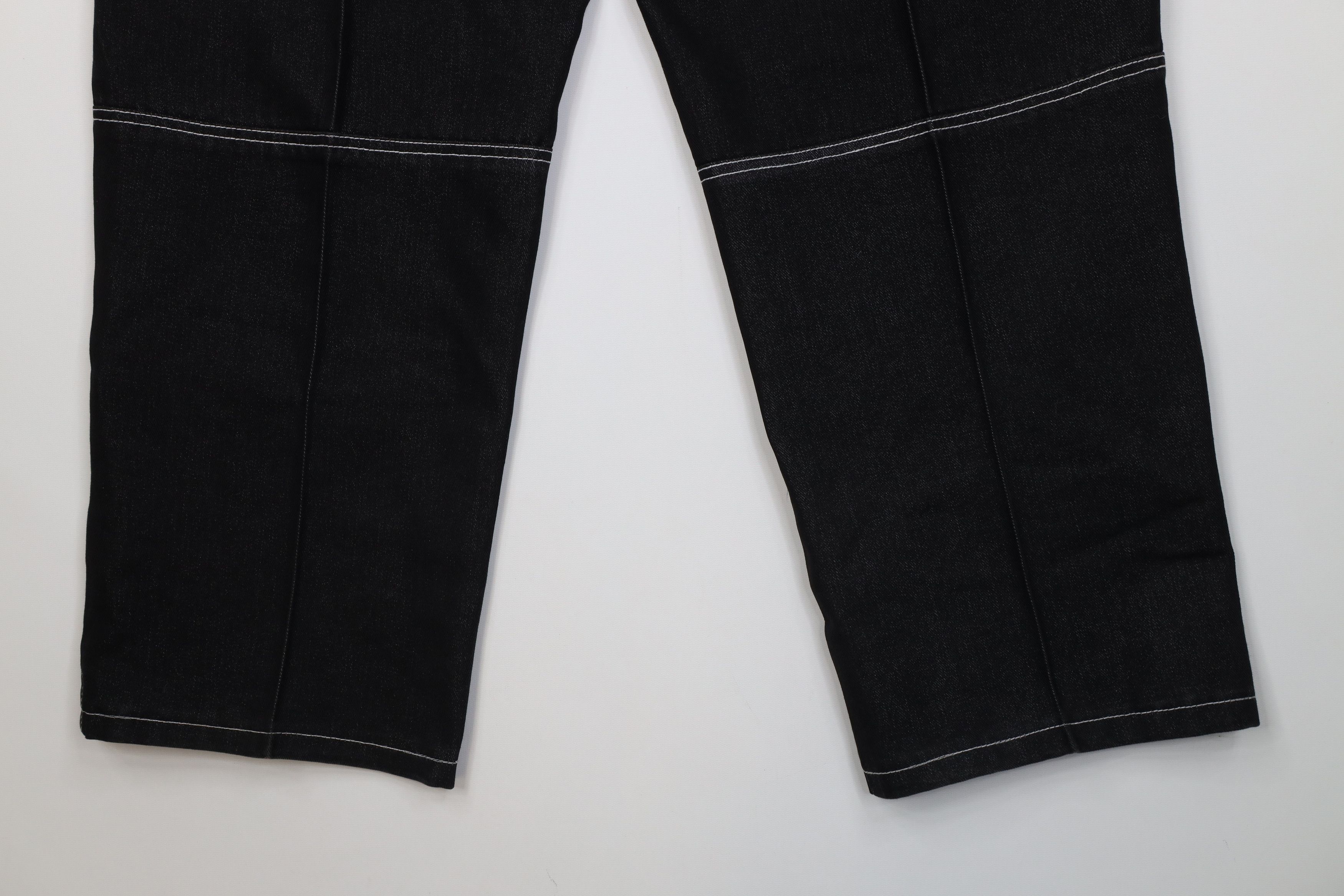 Vintage Vintage 90s Y2K Streetwear Block Double Knee Wide Leg Jeans Size US 36 / EU 52 - 12 Thumbnail
