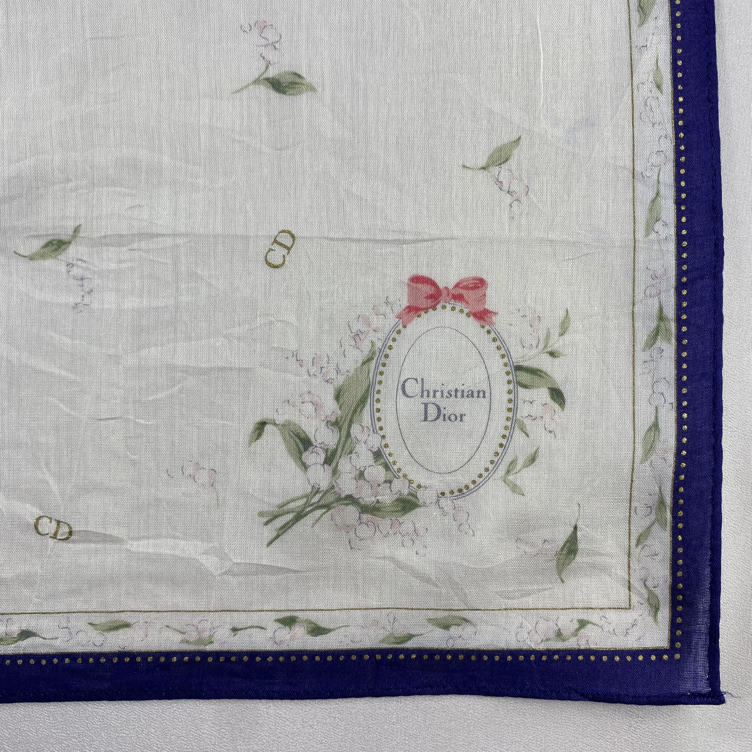 Vintage Christian Dior Monsieur Handkerchief / Neckerchief-P1643 Size ONE SIZE - 3 Thumbnail