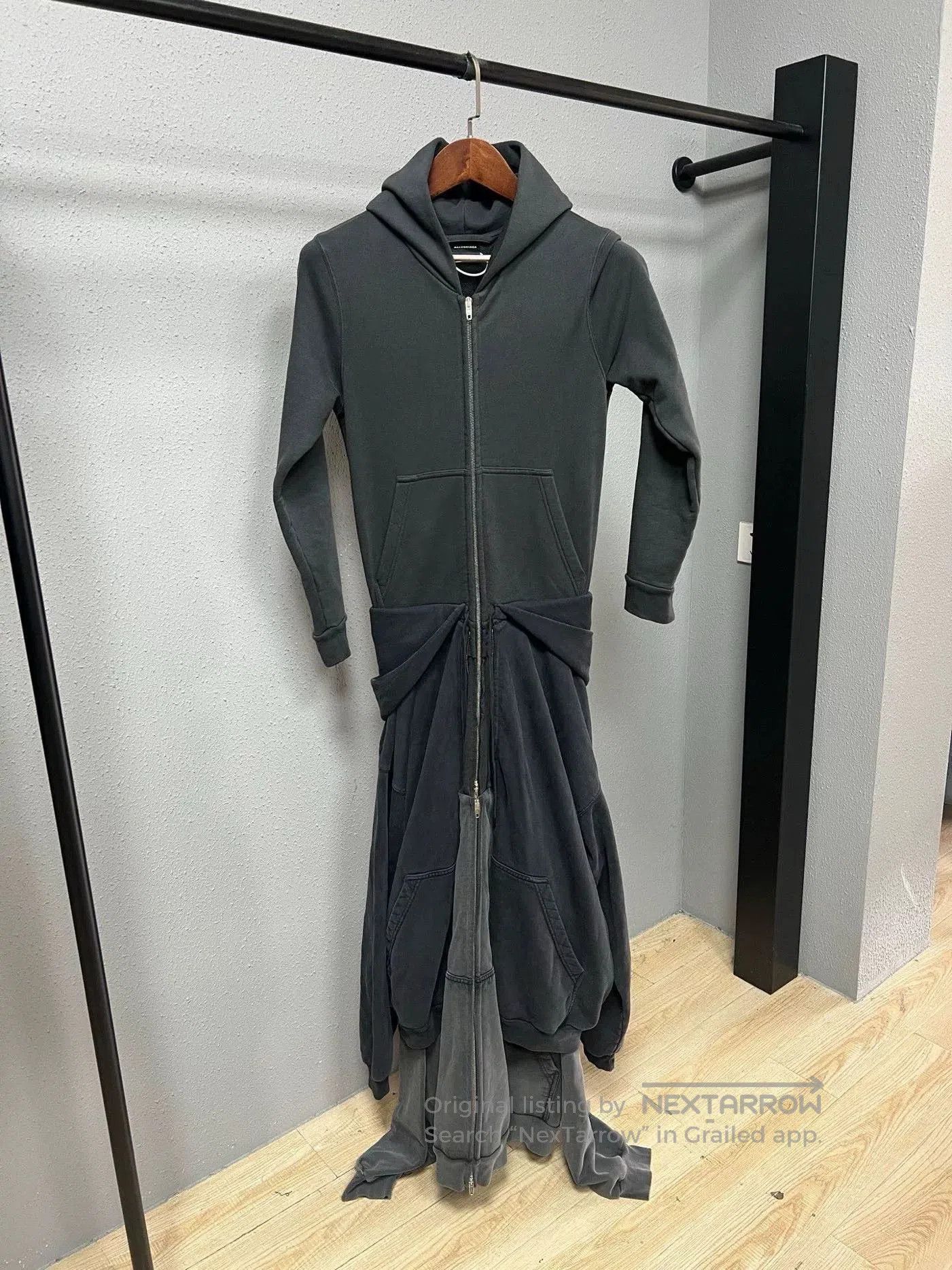 Balenciaga balenciaga hoodie dress with long skirt. Size M / US 6-8 / IT 42-44 - 1 Thumbnail