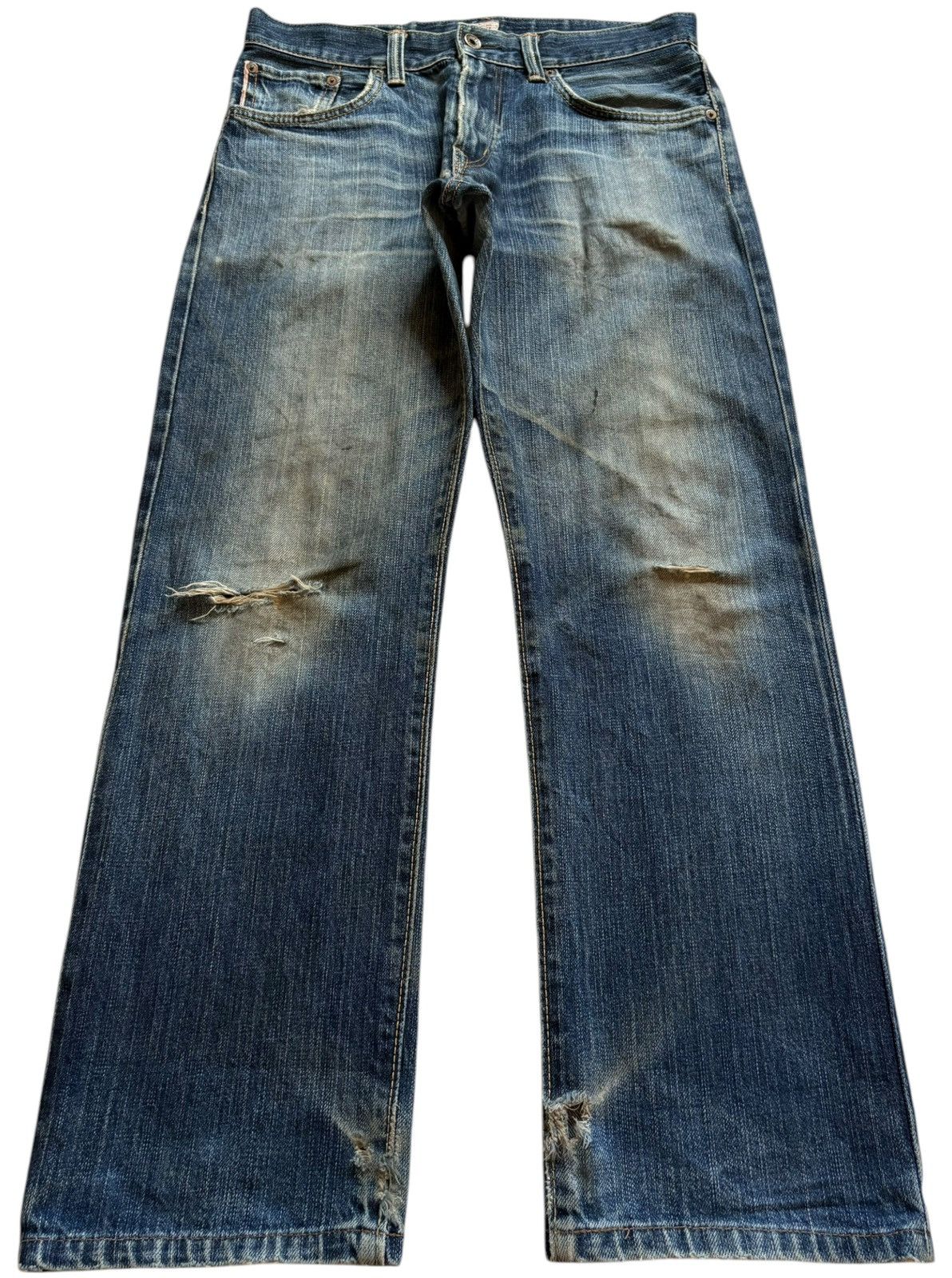 Edwin × Japanese Brand Vintage Japanese Edwin 505zxx Selvedge Mud Wash Loose Jeans Size US 31 - 2 Thumbnail