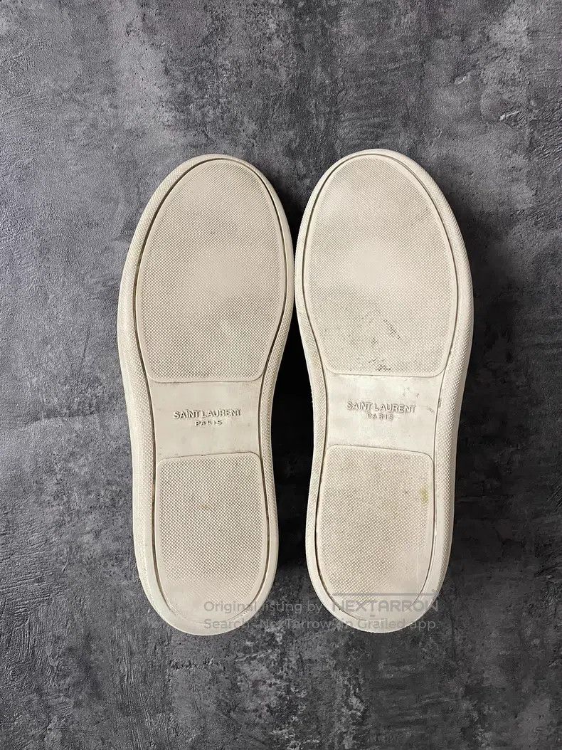 Saint Laurent Paris Saint Laurent Paris White stud low-top flat shoes Size US 7.5 / EU 40-41 - 7 Thumbnail