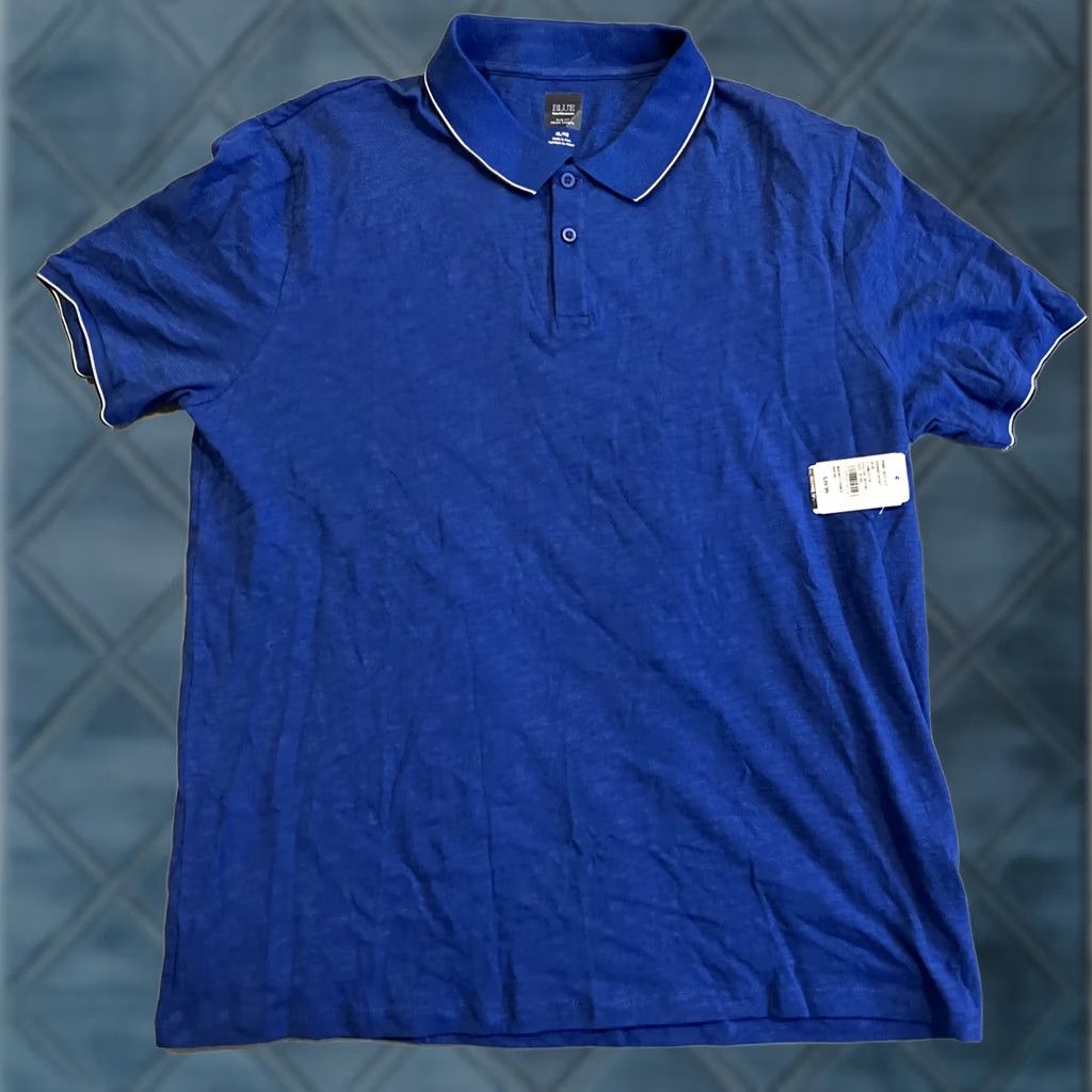 Saks Fifth Avenue SAKS FIFTH AVENUE Golf Polo Shirt Royal Blue Slim Fit Size XL NWT Men's Size US XL / EU 56 / 4 - 1 Thumbnail