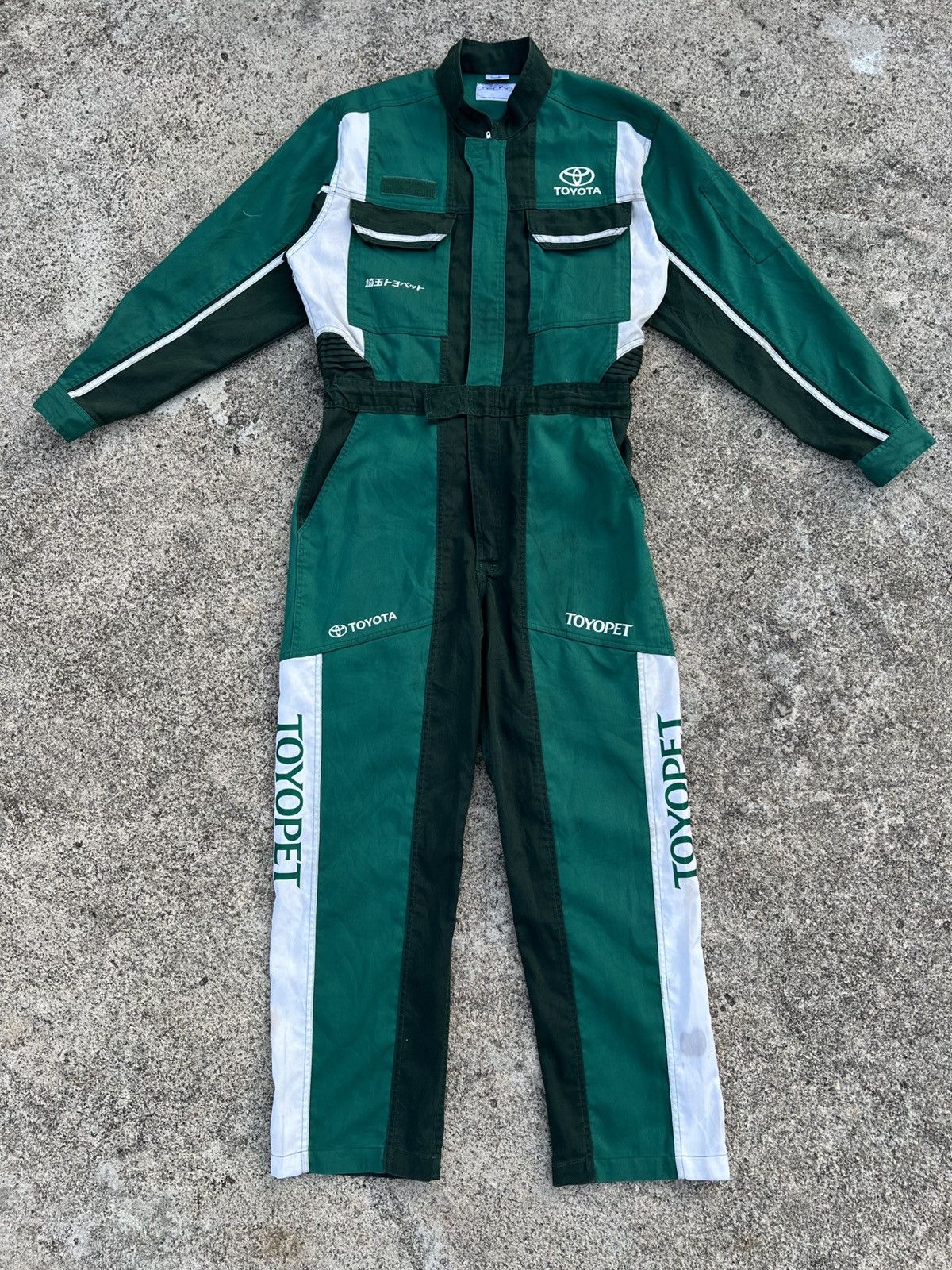 Japanese Brand Vintage Toyota Toyopet Workwear Overalls (No.2) Size US 34 / EU 50 - 3 Thumbnail