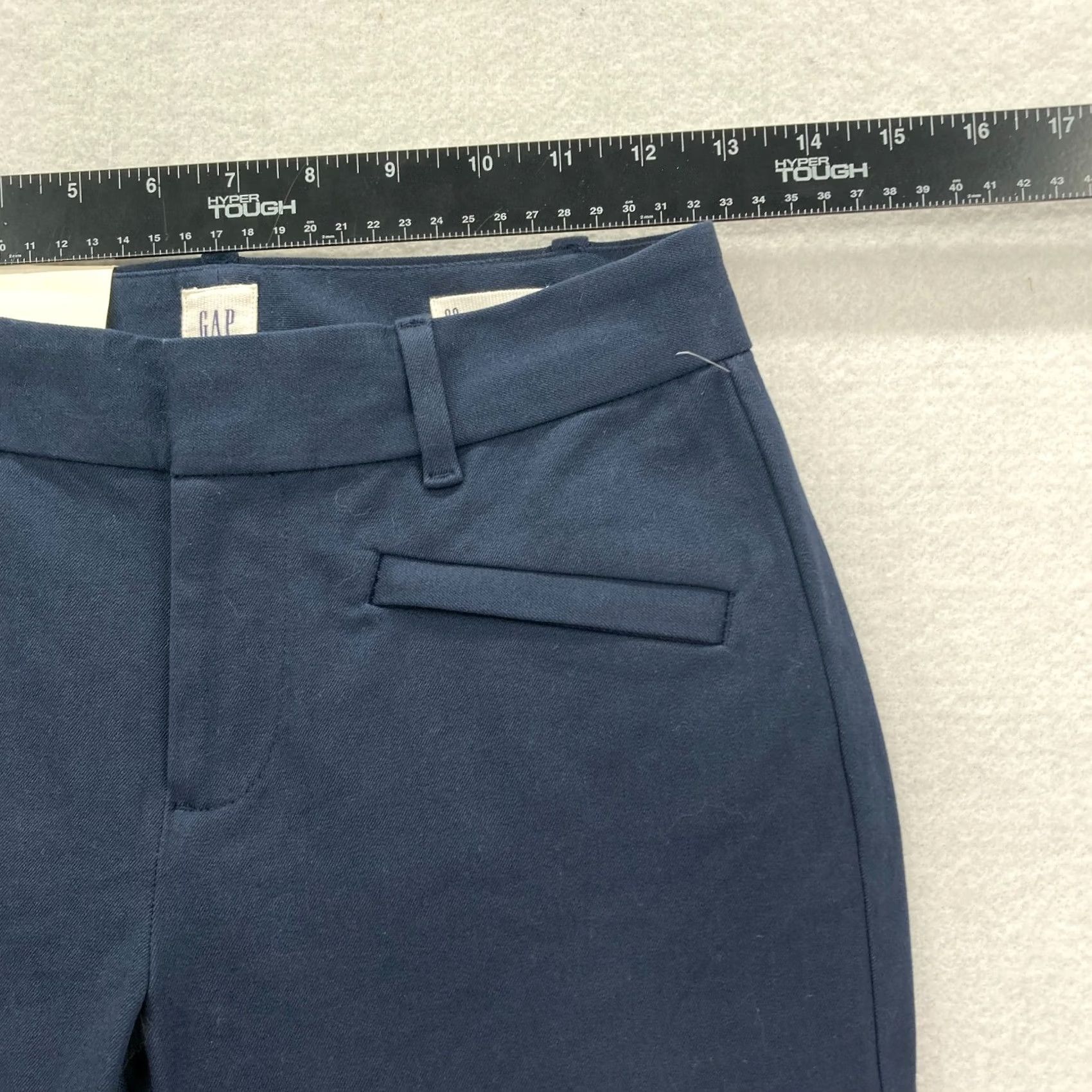 Gap Gap Women's Navy Blue Curvy Skinny Ankle Pants Stretch Low Rise NWT 00 Size 26 Inseam 27 Regular Pants Mens Womens Girls Size 26" / US 2 / IT 38 - 6 Thumbnail