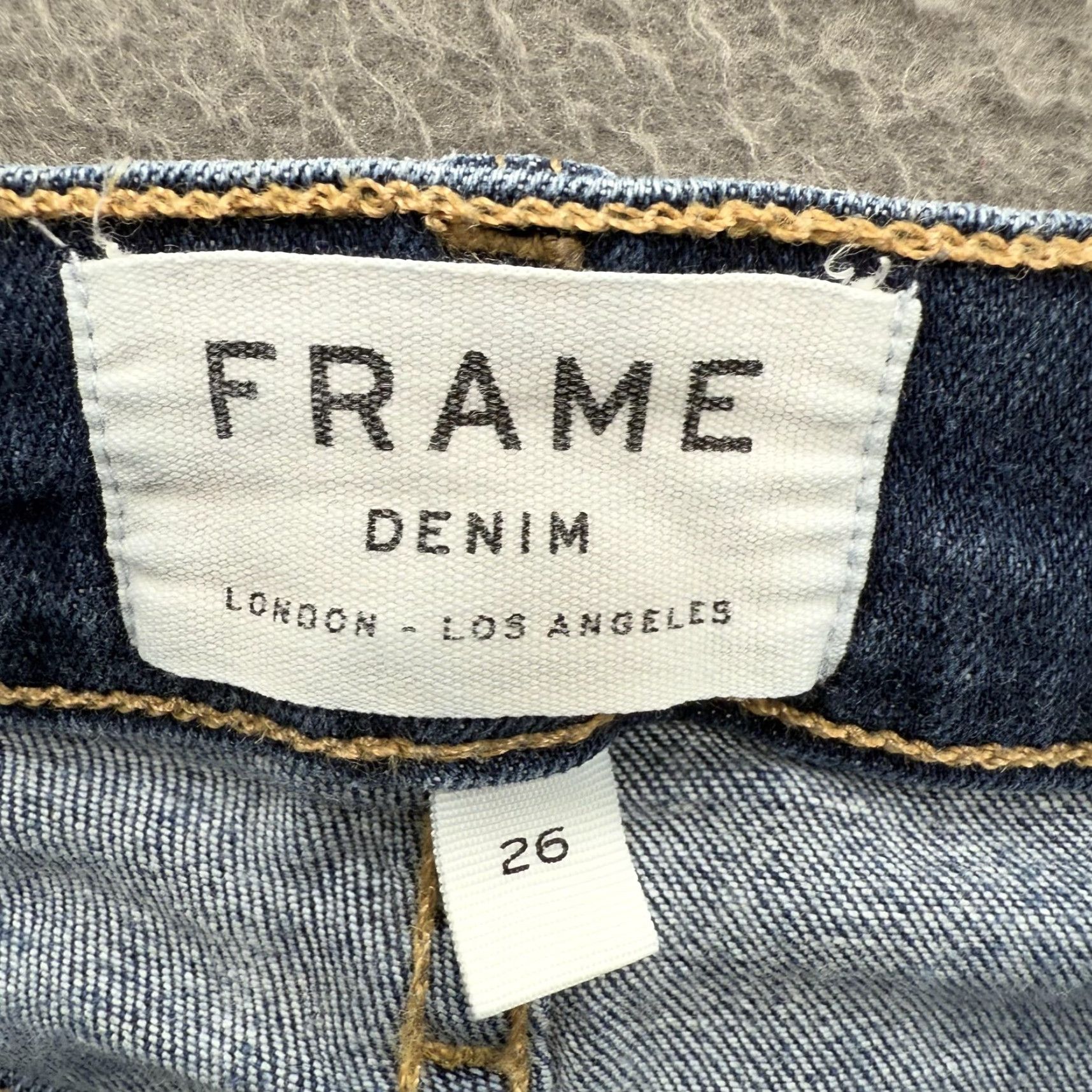 Frame FRAME Denim Jeans Womens 26 Le Skinny de Jeanne Queens Way Blue Stretch Jeans Slim 5-Pocket Zip Fly Size 26" / US 2 / IT 38 - 3 Thumbnail
