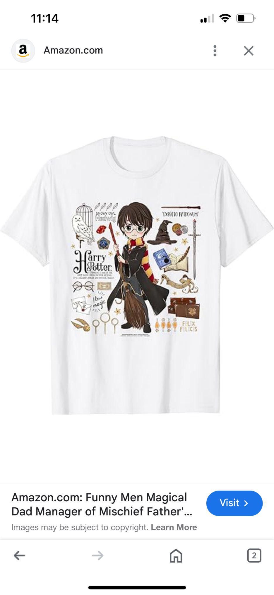 Designer Harry Potter Anime-Inspired Graphic T-Shirt - Size S Size US S / EU 44-46 / 1 - 1 Thumbnail
