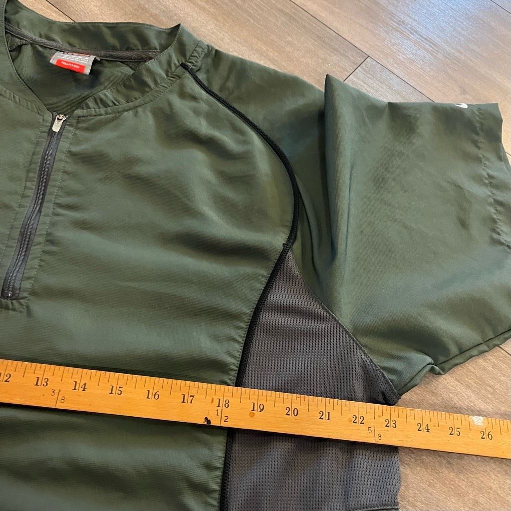Nike Nike Grey/Green Athletic Pullover Windbreaker Men Medium Size US M / EU 48-50 / 2 - 4 Thumbnail