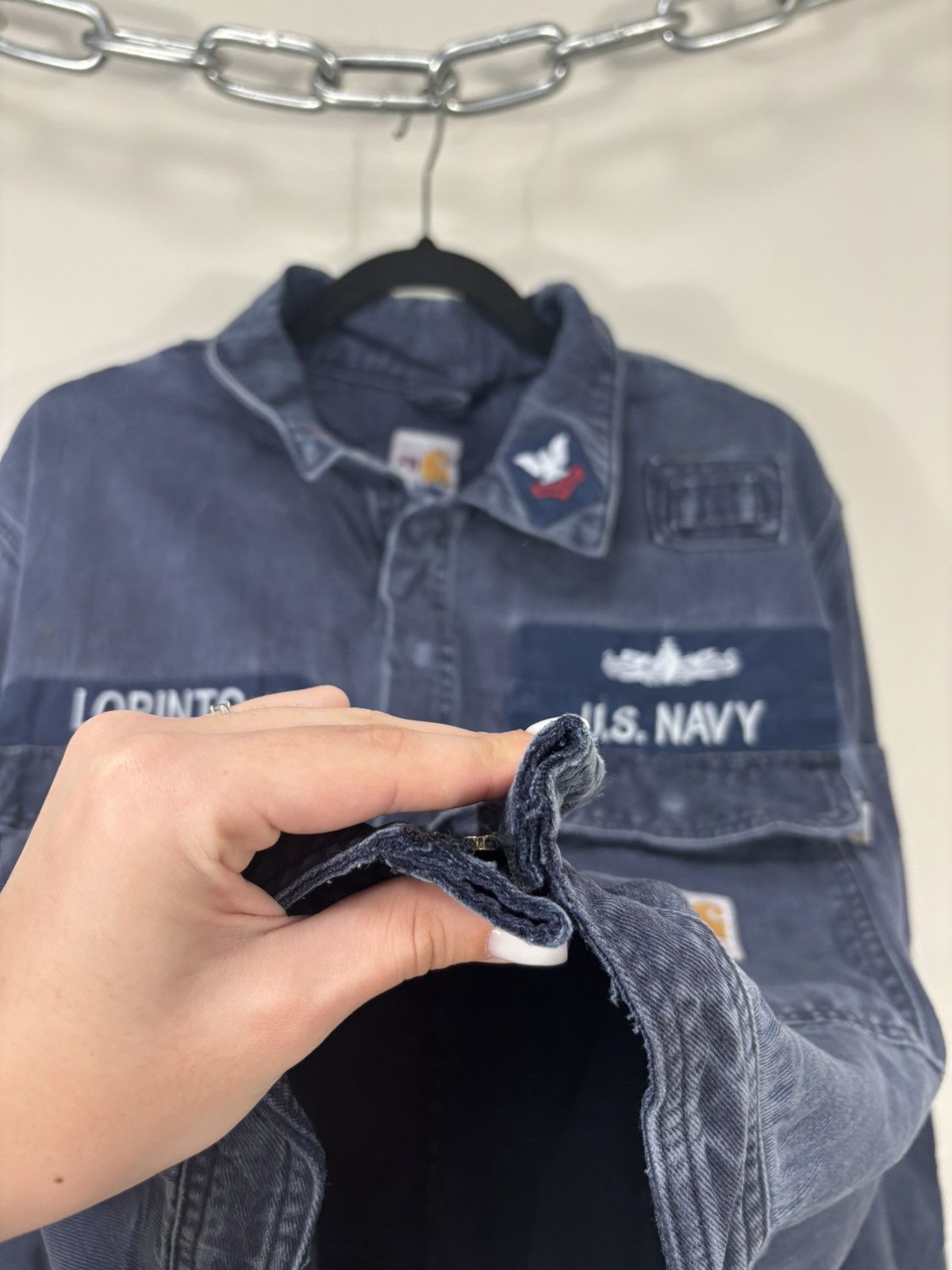 Carhartt Vintage Carhartt Flame Resistant U.S. Navy Cropped Jacket Size US L / EU 52-54 / 3 - 9 Thumbnail