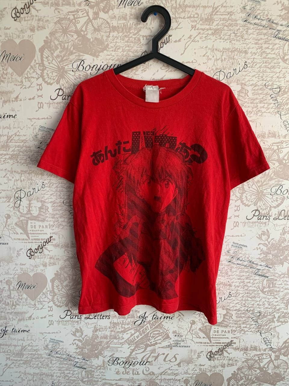 Anime Neon Genesis Evangelion Asuka Soryu Overprint Anime T-shirt Size US M / EU 48-50 / 2 - 1 Thumbnail