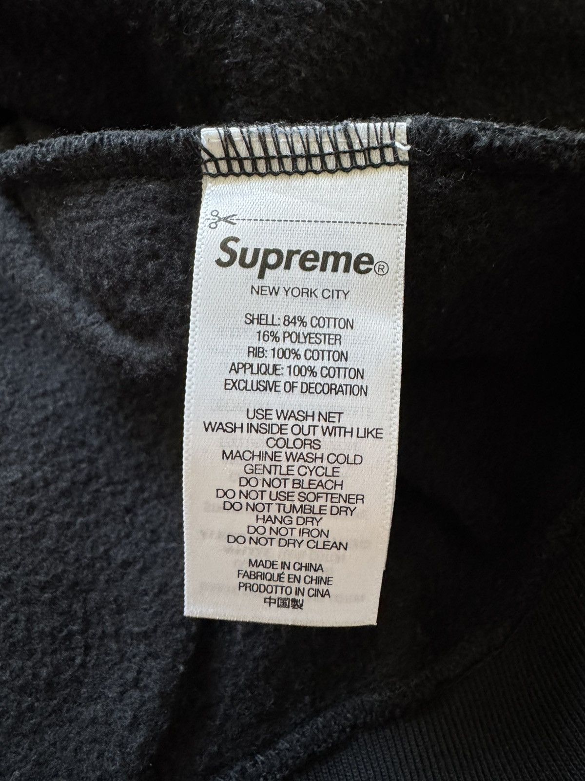 Supreme Warriors Appliqué Zip Up Hooded Sweatshirt Black Size US L / EU 52-54 / 3 - 16 Thumbnail