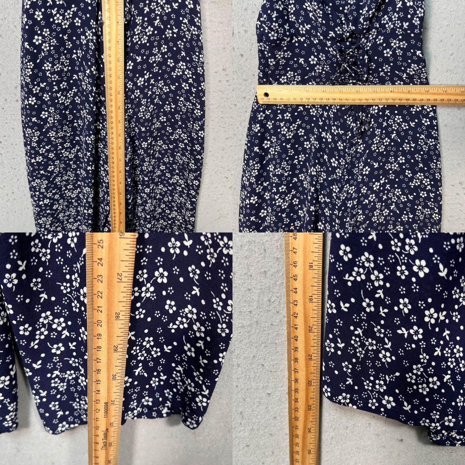 Reformation **Womens Navy Blue Floral Print Sleeveless Jumpsuit Size 0** User: **Reformation Womens Navy Blue Floral Print Sleeveless Jumpsuit Size 0** Size 25" / US 0 / IT 36 - 8 Thumbnail