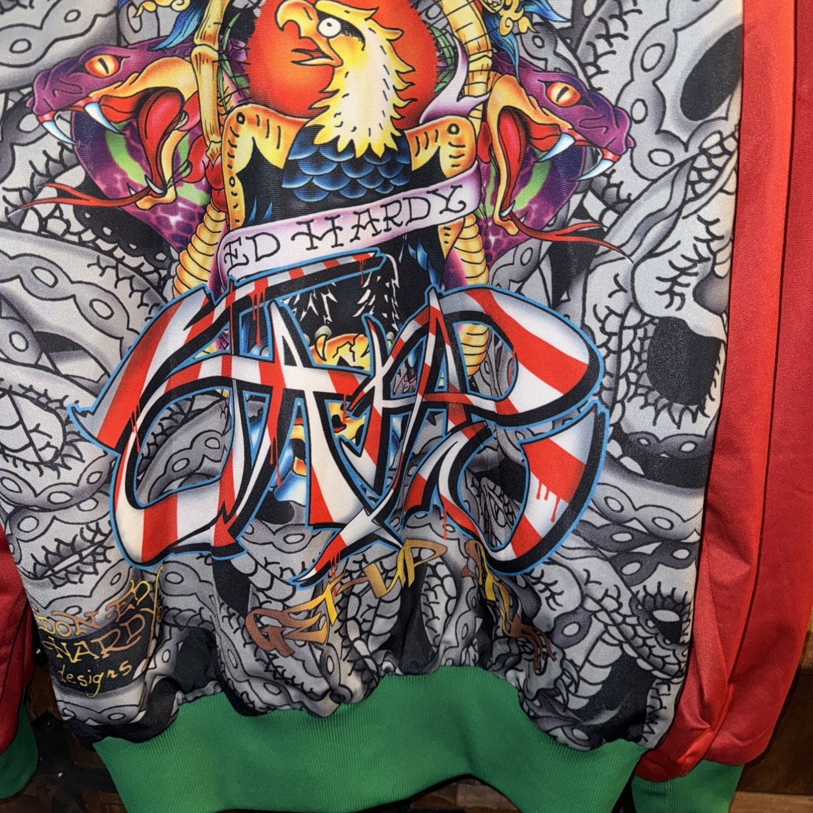 Ed Hardy Ed Hardy By Christian Audigier graphic Track Jacket Large Size US L / EU 52-54 / 3 - 7 Thumbnail