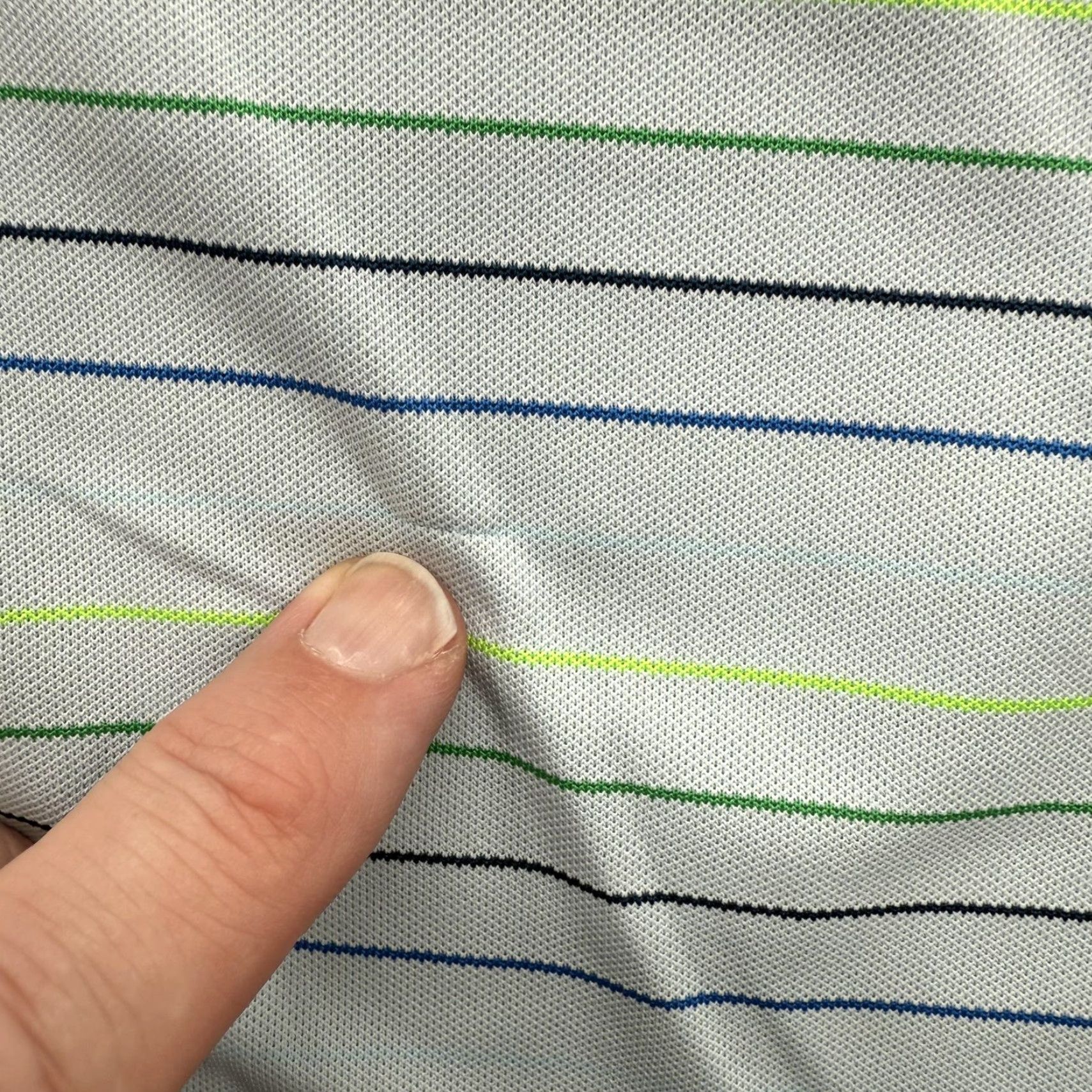 G/FORE G/FORE Polo Shirt Mens XL Blue Green Striped Performance Golf Lightweight Casual Shirt Size US XL / EU 56 / 4 - 5 Thumbnail