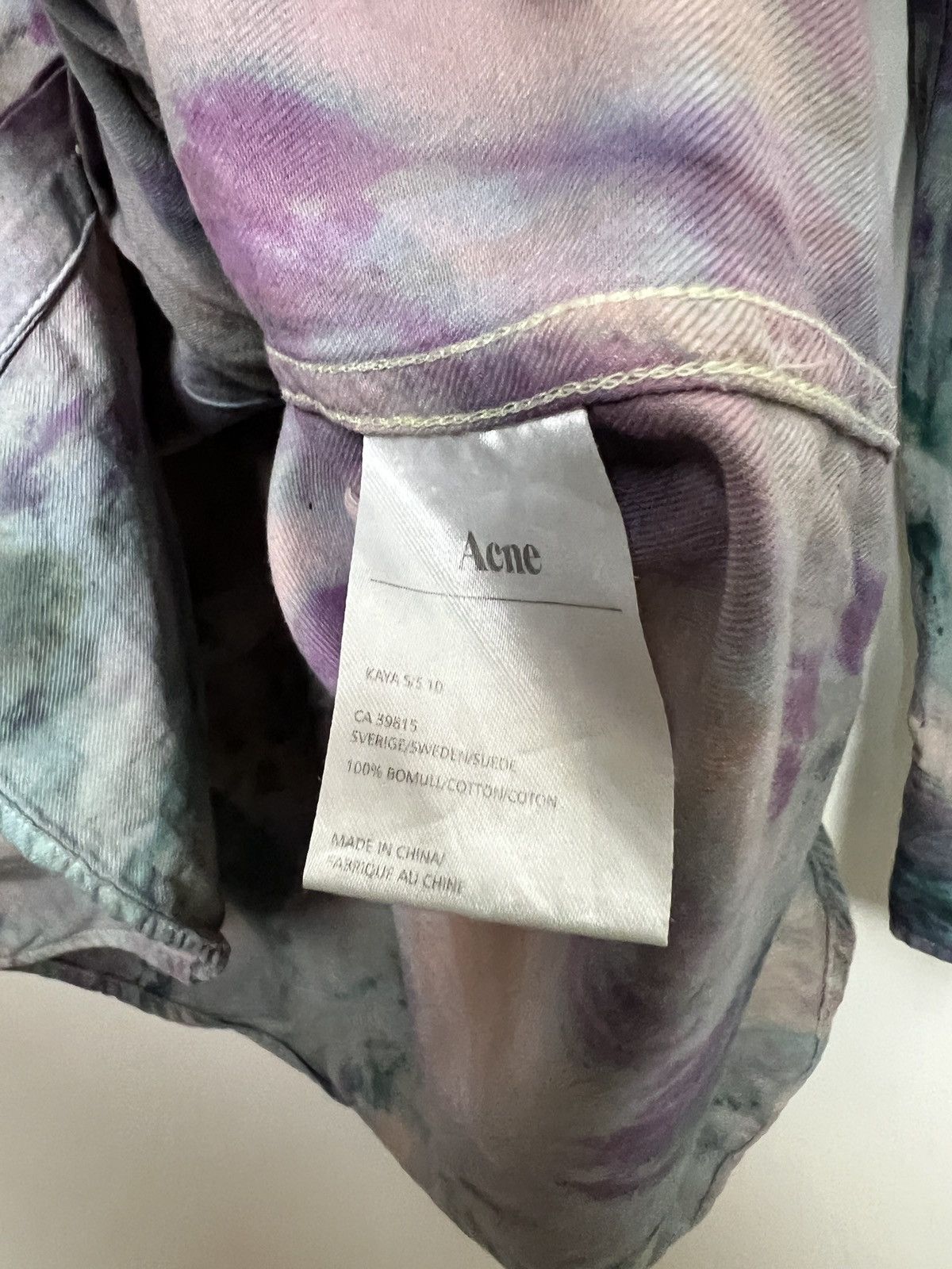 Acne Studios acne vintage travis plaid flannel shirt tie dye y2k Size US S / EU 44-46 / 1 - 11 Thumbnail