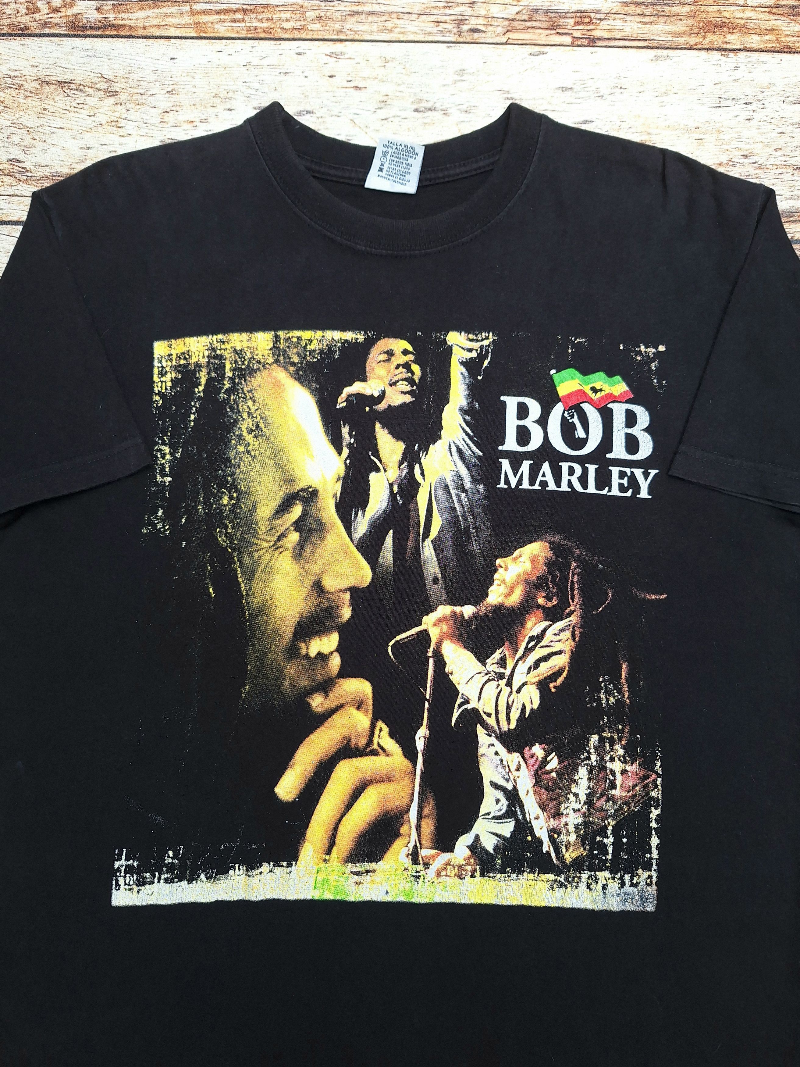 Band Tees Vintage bob marley 90s redemption song album rap tee reggae Size US L / EU 52-54 / 3 - 1 Thumbnail