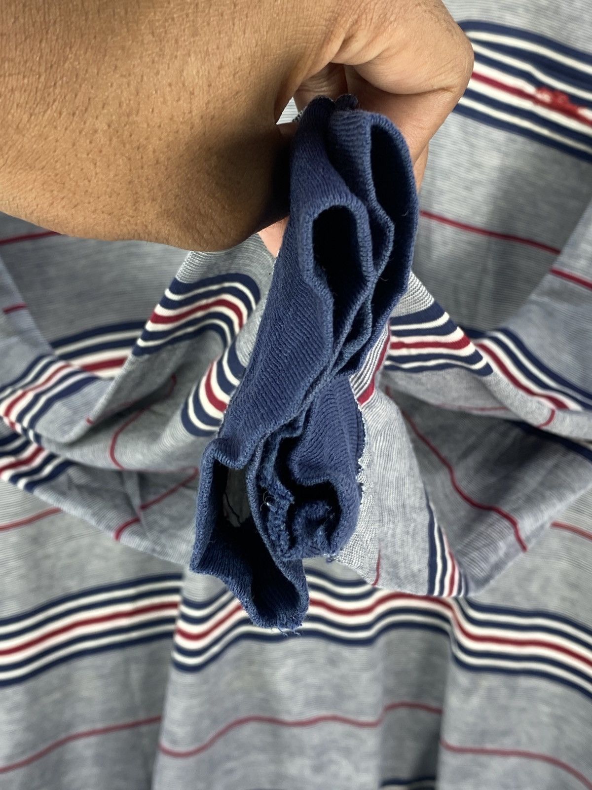 Longchamp Longchamp Horizontal Stripes Polo Tee Long Sleeve Size US M / EU 48-50 / 2 - 10 Thumbnail