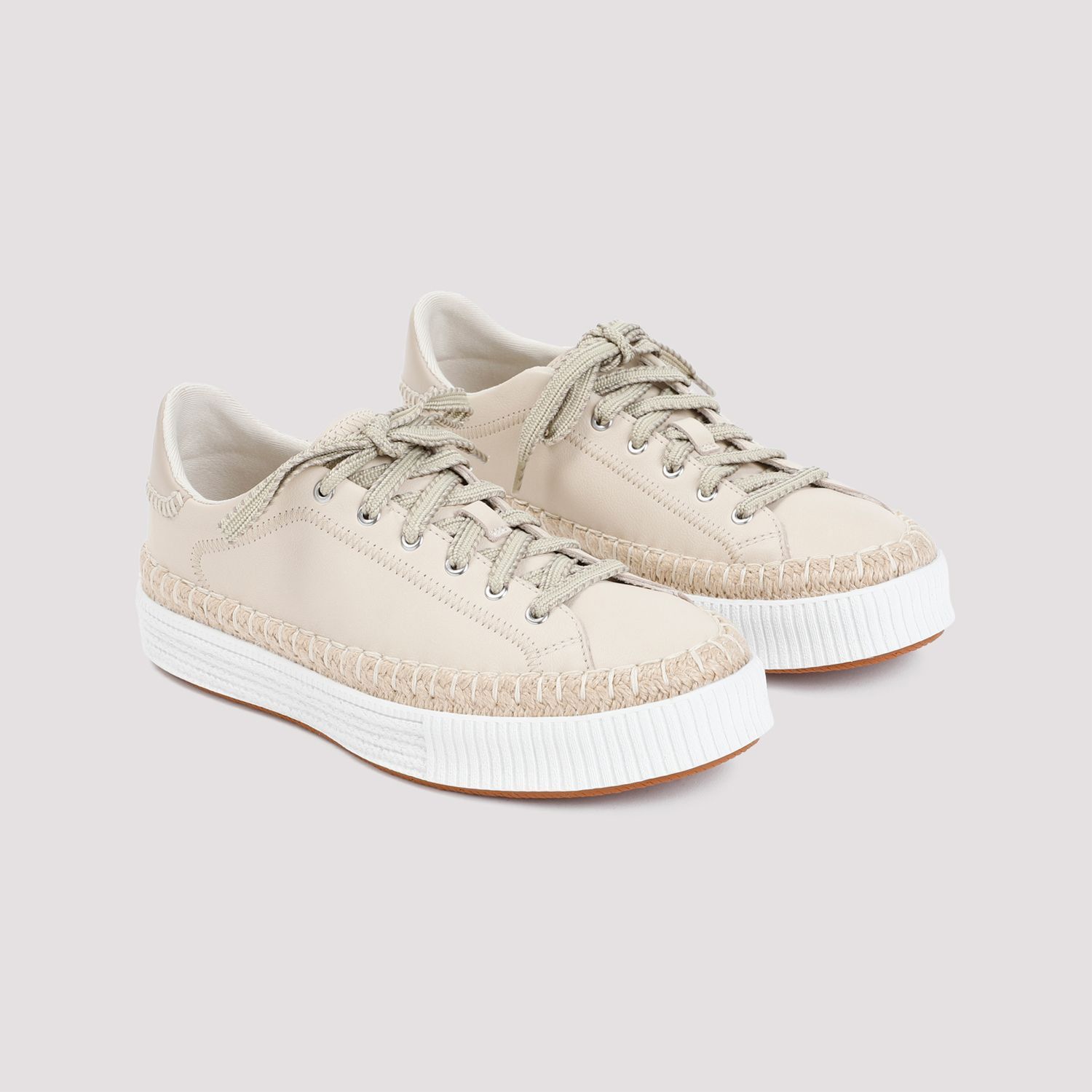 Chloe o1loc1c1024 Lauren Sneakers in Delicate Nude Size US 6 / IT 36 - 5 Thumbnail