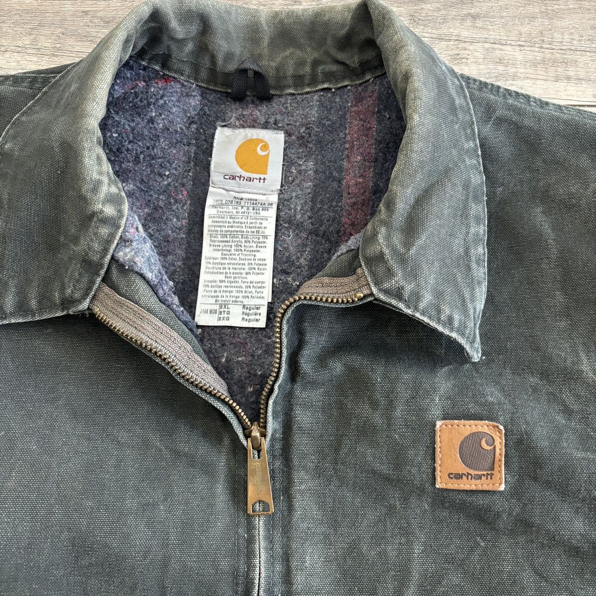 Carhartt × Vintage Vintage Carhartt Detroit Green Size US XXL / EU 58 / 5 - 4 Thumbnail