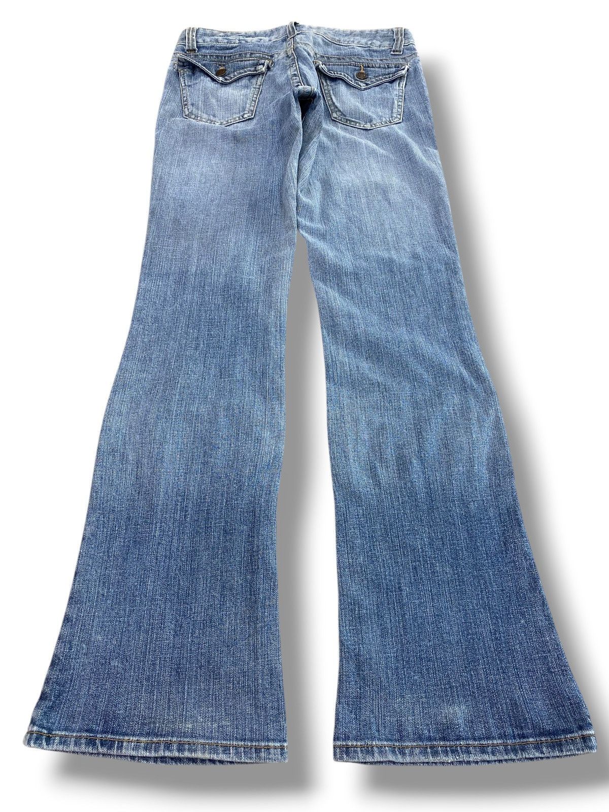Japanese Brand Japanese Brand Faded Blue Flared Jeans Y2K Style Size US 29 - 3 Thumbnail