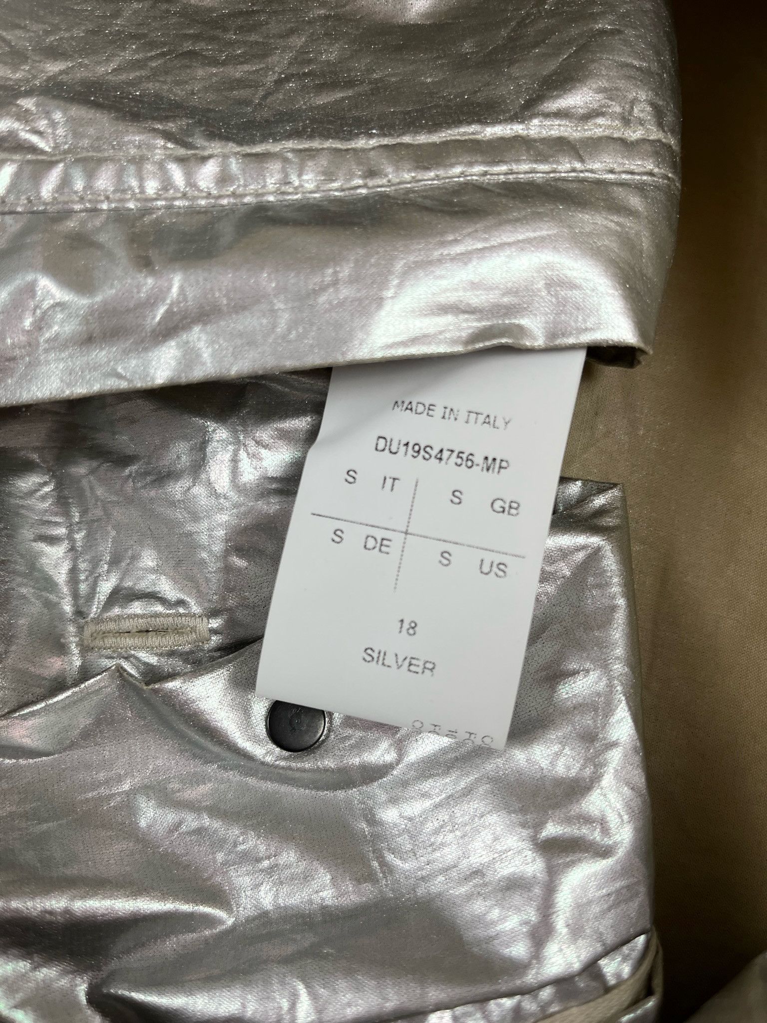 Rick Owens × Rick Owens Drkshdw 🔥75% OFF🔥 [SALE] Rick Owens Silver Cargo Pocket Overshirt Size US S / EU 44-46 / 1 - 11 Thumbnail