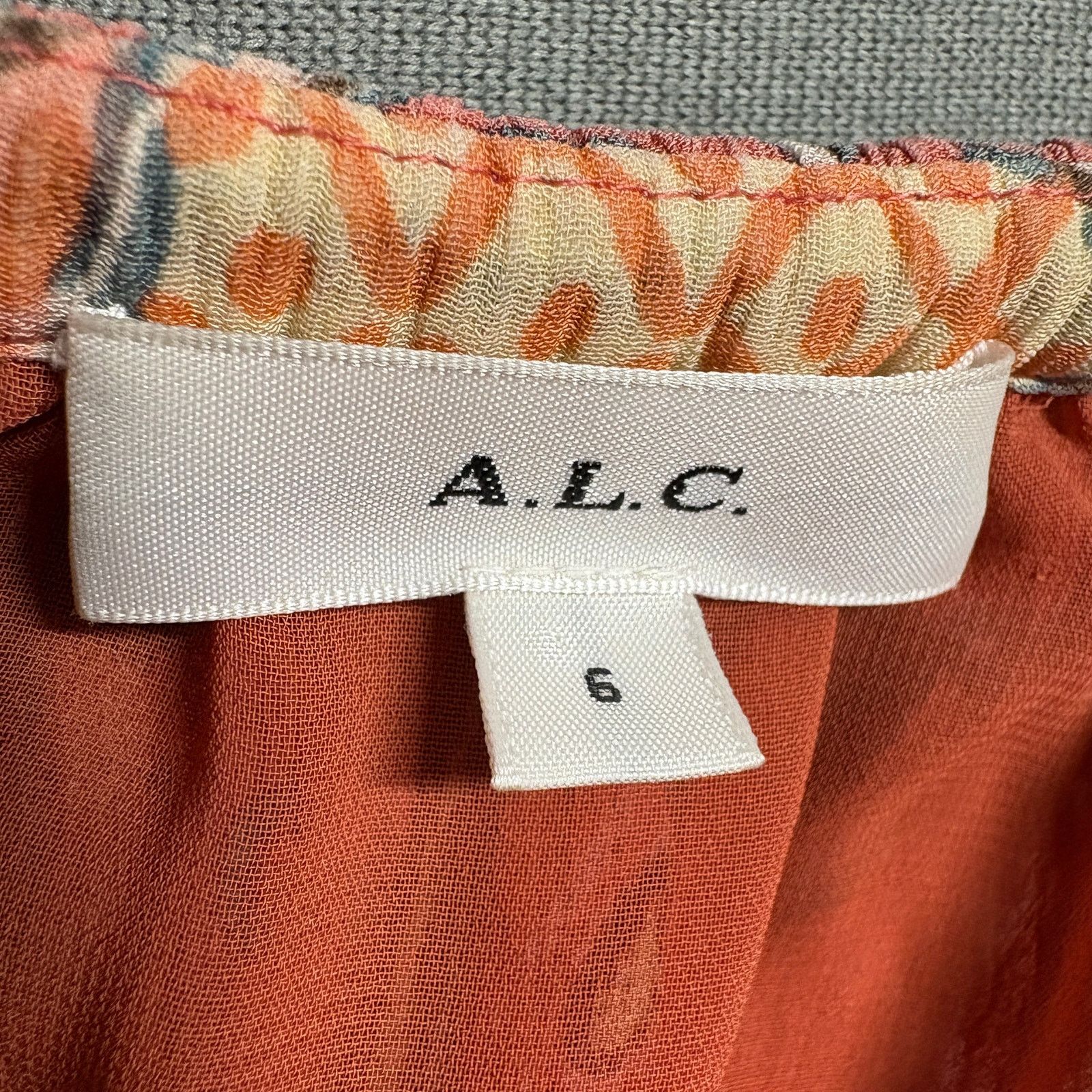 A.L.C. A.L.C. June Silk Ruffle Sleeve Top Paisley Multicolor Size 6 Size M / US 6-8 / IT 42-44 - 5 Thumbnail