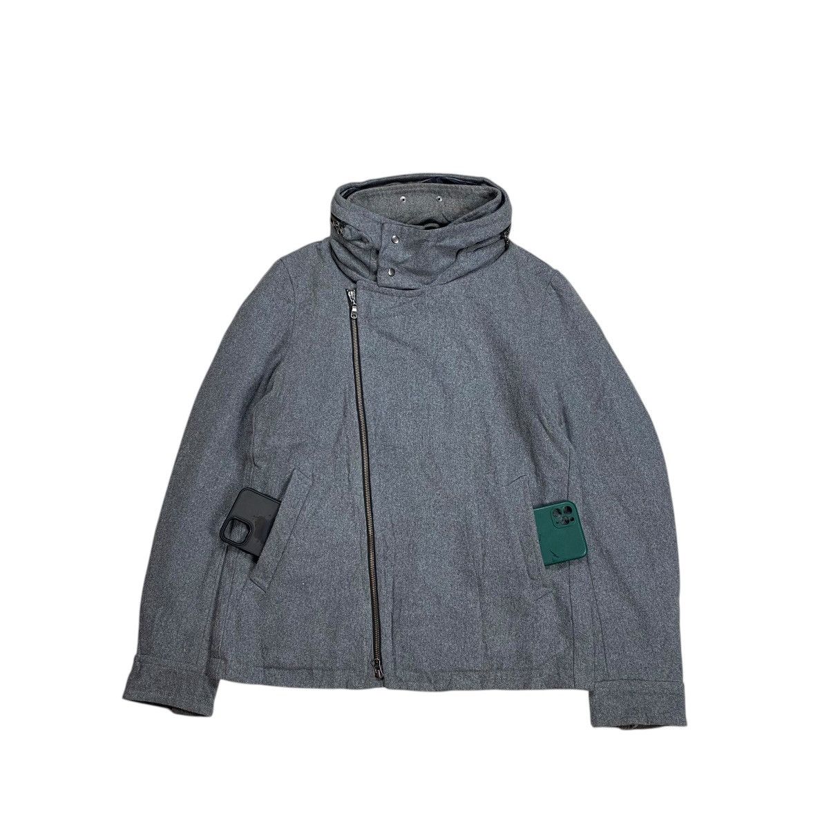 Le Grande Bleu (L.G.B.) Semantic Design Bono Asymmetric Two-Way Zip Jacket Size US L / EU 52-54 / 3 - 3 Thumbnail