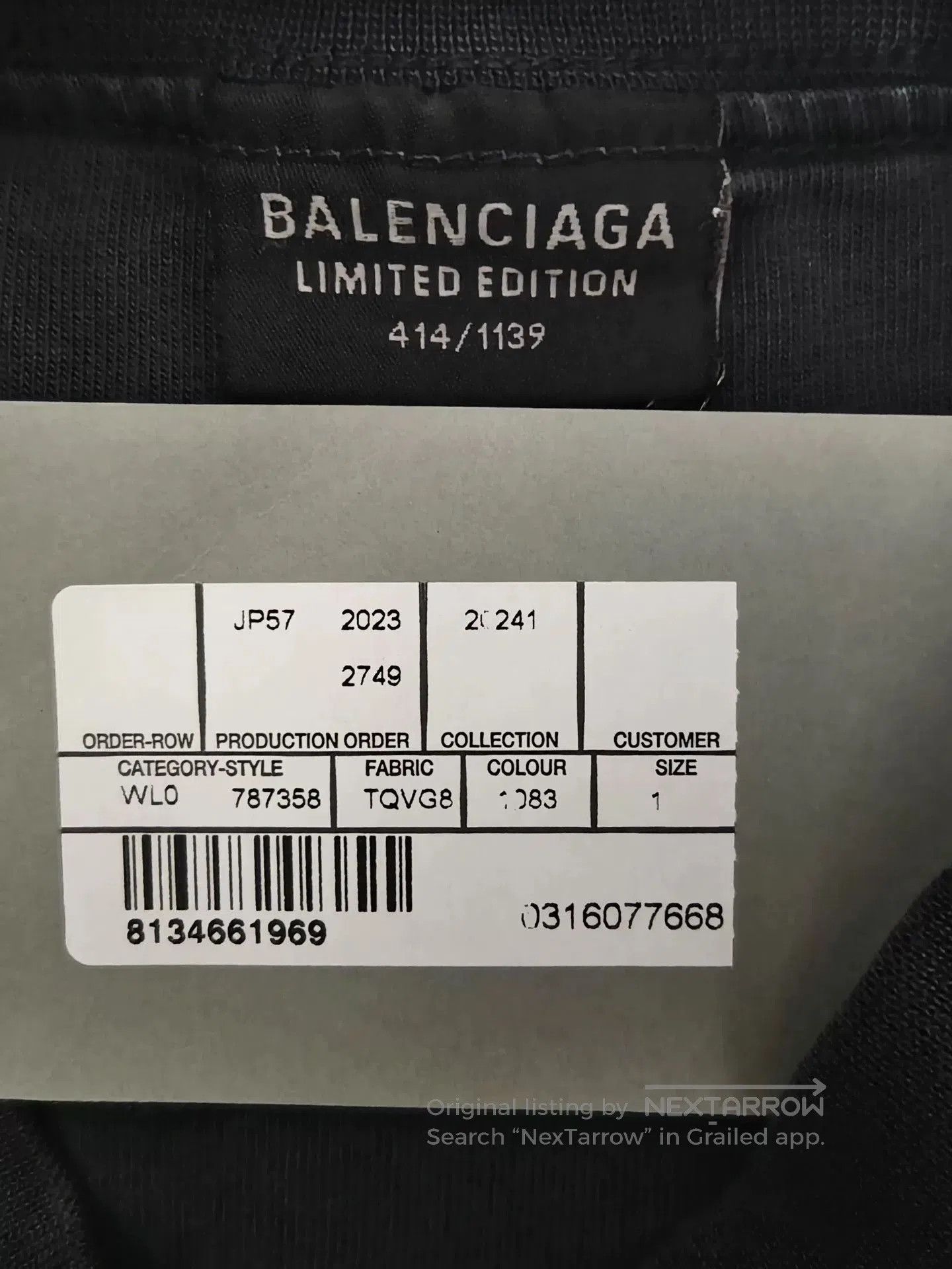 Balenciaga Balenciaga 24SS Bfrnd Band Distressed Tee. Size US S / EU 44-46 / 1 - 6 Thumbnail