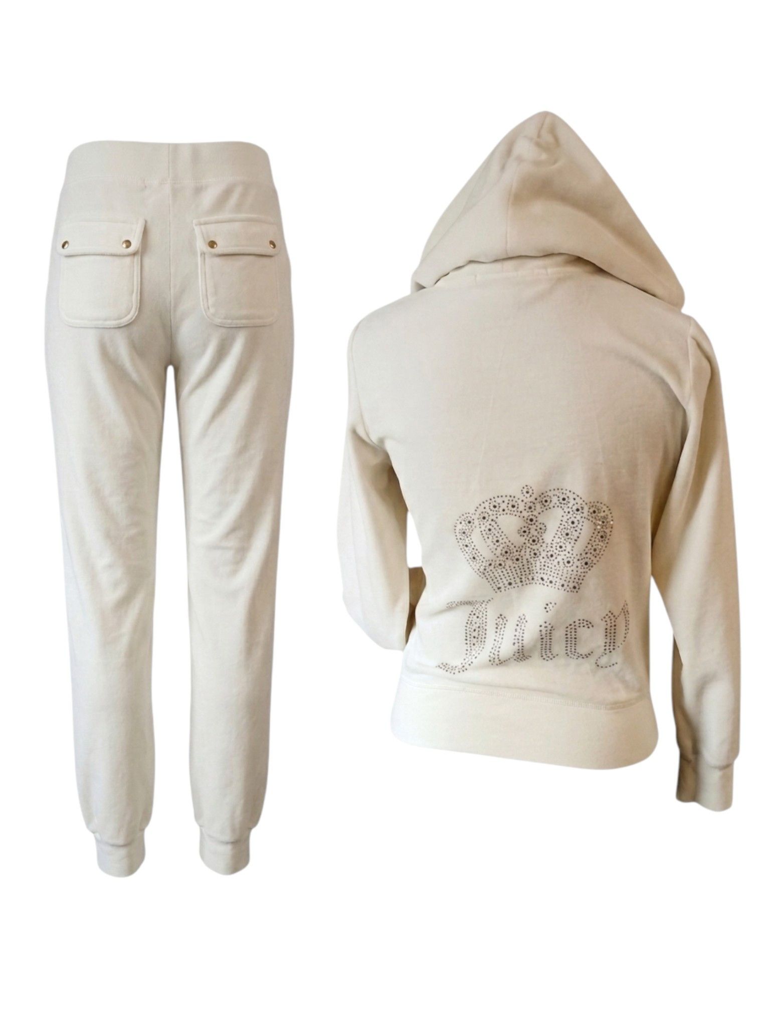 Juicy Couture OG 2004 Juicy Couture Velour Set - Made in USA - Pink Label Size S / US 4 / IT 40 - 2 Thumbnail