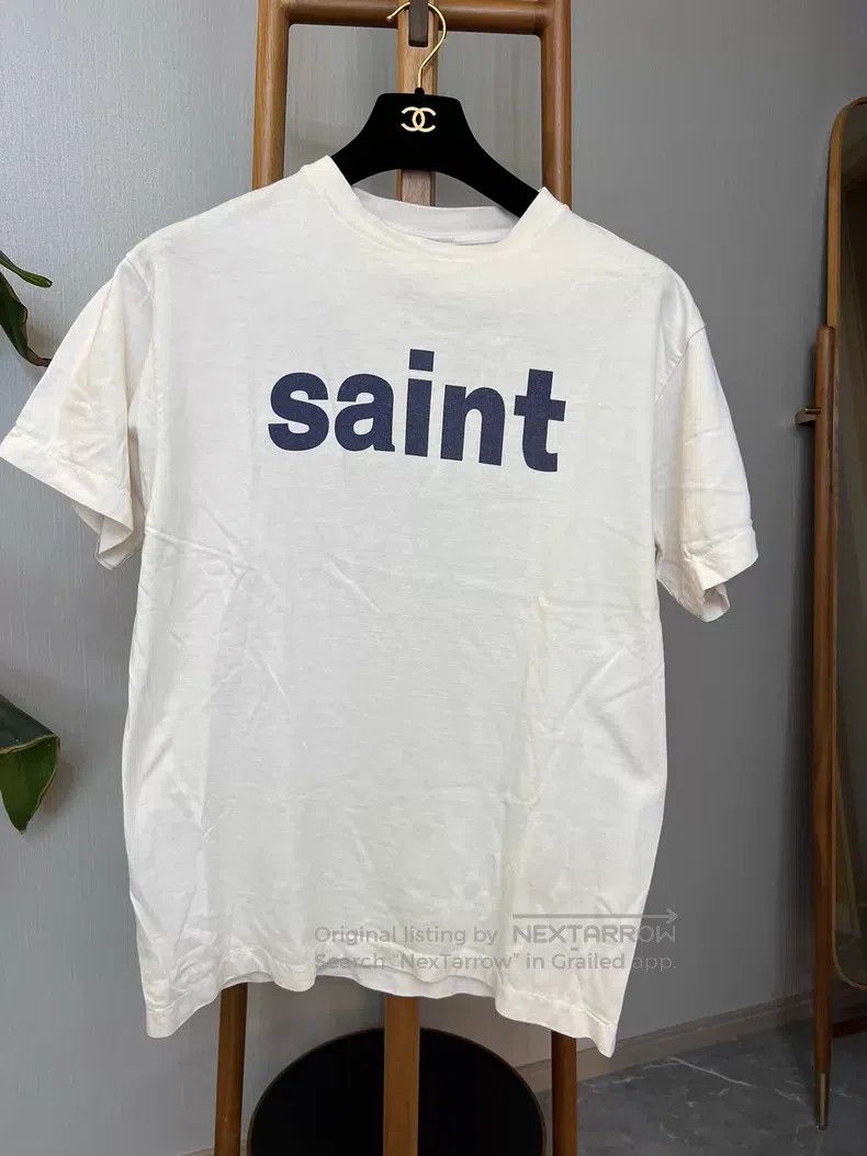 Saint Michael Saint Michael Saint-Michael white short-sleeved T-shirt Size US L / EU 52-54 / 3 - 1 Thumbnail