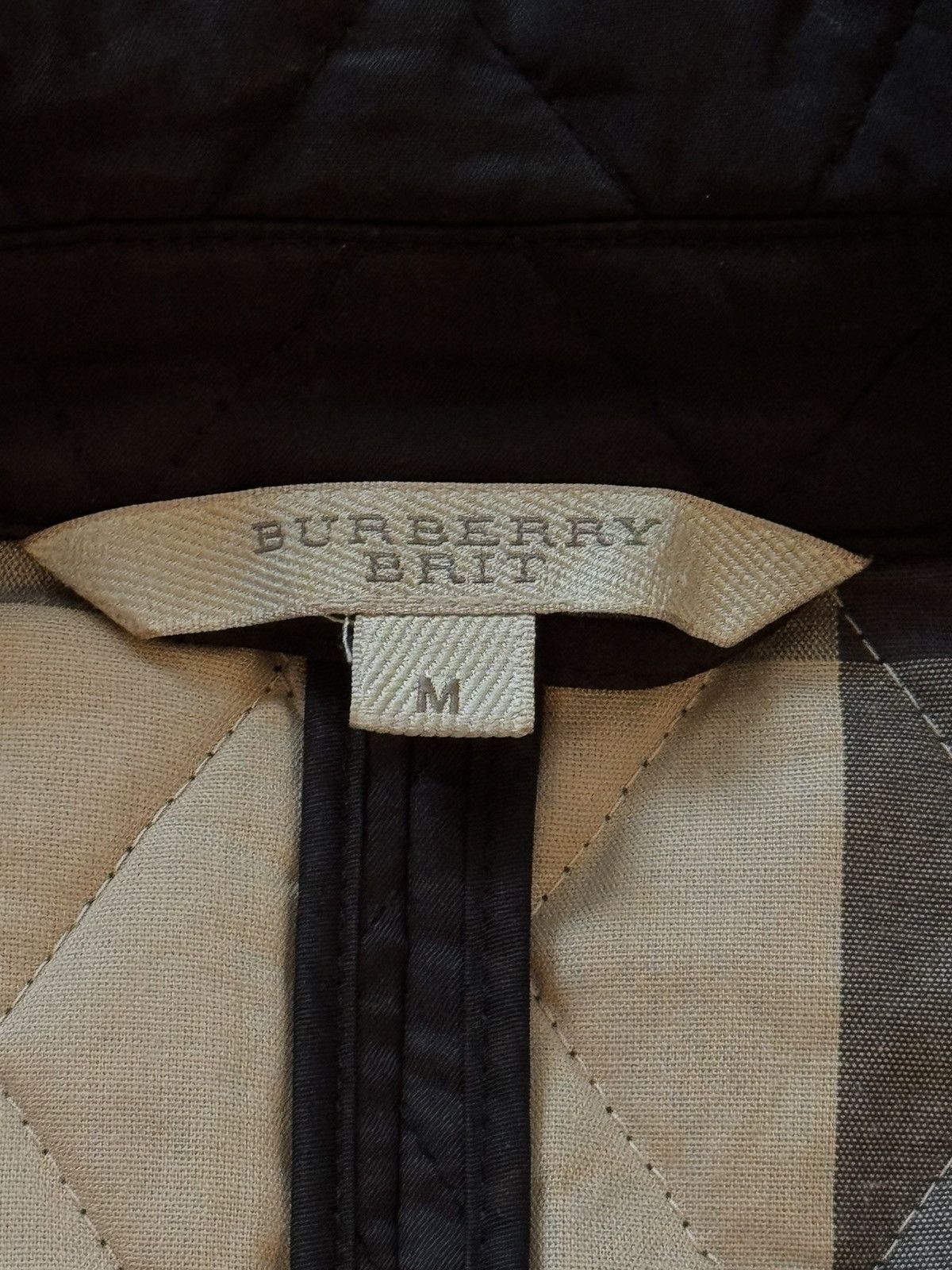 Burberry × Designer Burberry Brit luxury quilted jacket black Size M / US 6-8 / IT 42-44 - 6 Thumbnail