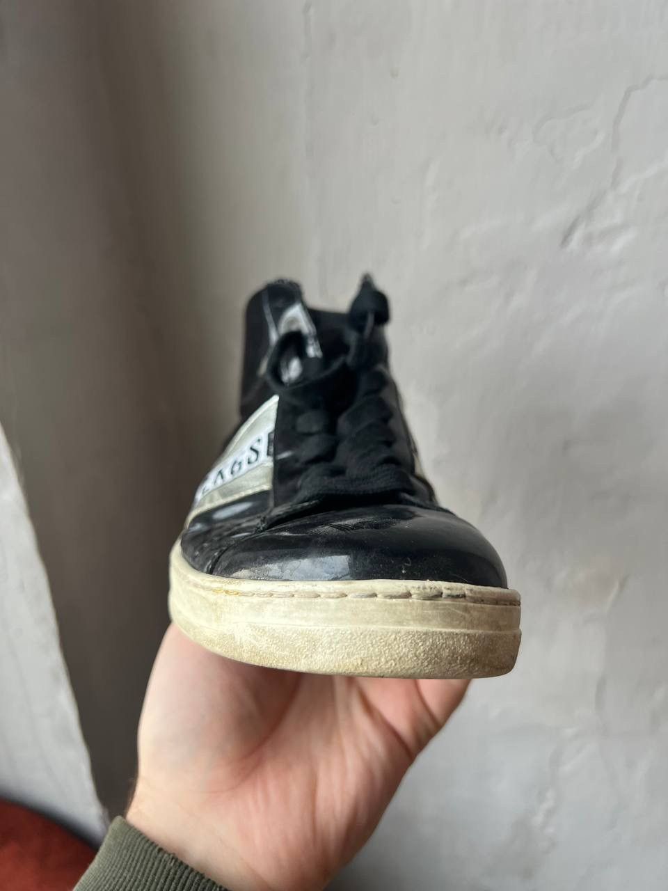 Dirk Bikkembergs DIRK BIKKEMBERGS RARE PATERN LEATHER BLACK TRAINER BOOTS 37 Size US 7 / IT 37 - 4 Thumbnail