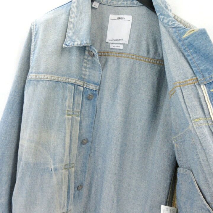 Visvim VISVIM 13SS 102 DISTRESSED DENIM JACKET Size US S / EU 44-46 / 1 - 5 Thumbnail