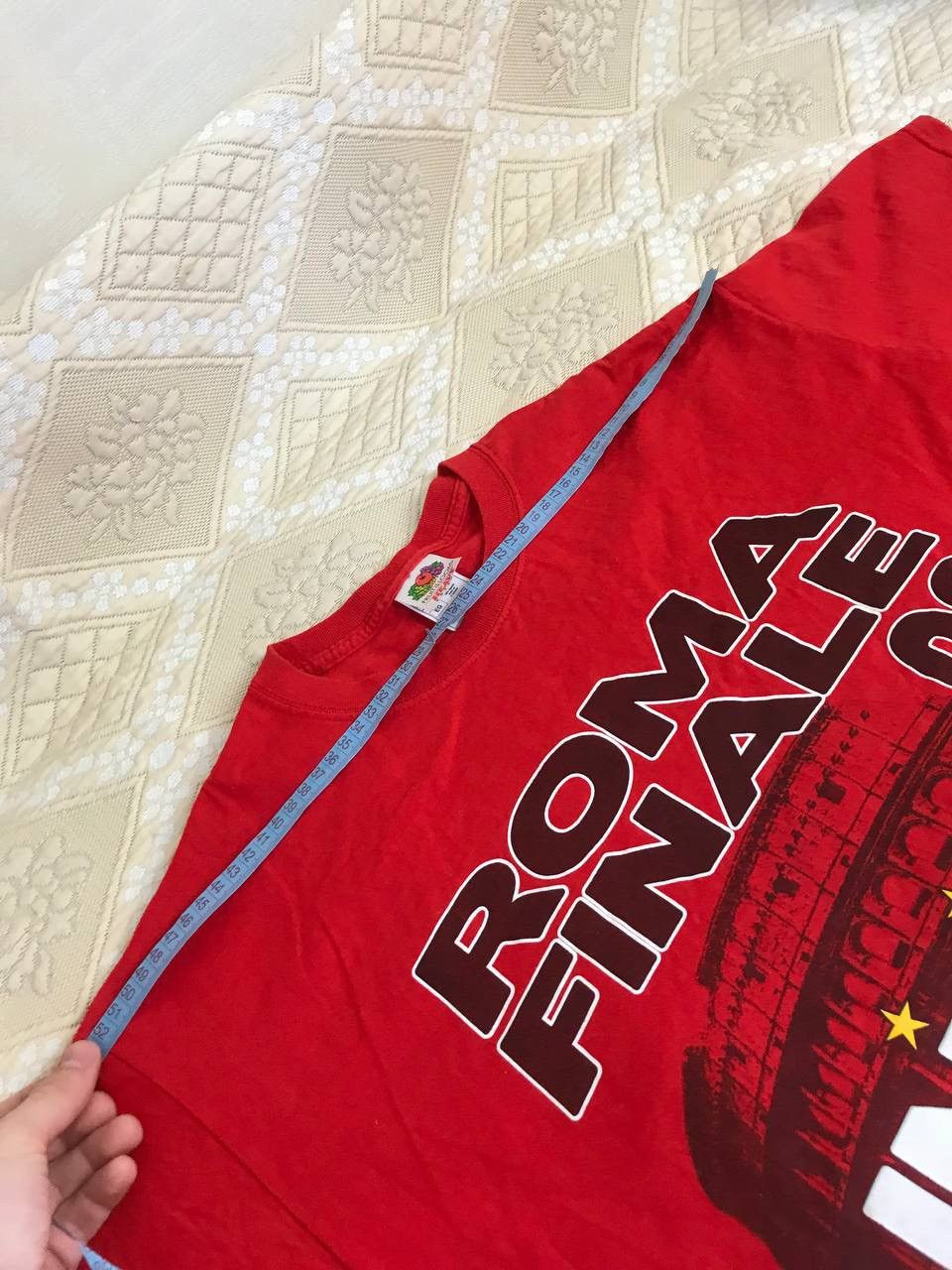 Vintage 🔥 2008 Euro Cup Final Roma United Inter Barcelona T Shirt Size US XL / EU 56 / 4 - 10 Thumbnail