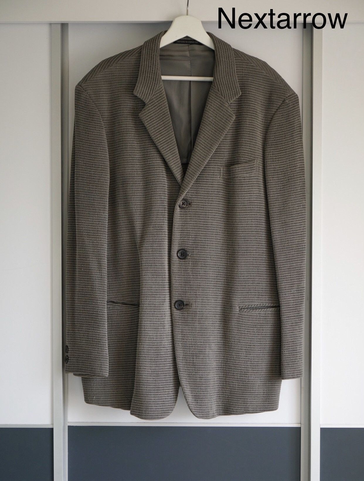 Yohji Yamamoto Yohji Yamamoto 95ss Waffle Prick Suit 2412-Nextarrow Size 40S - 1 Thumbnail