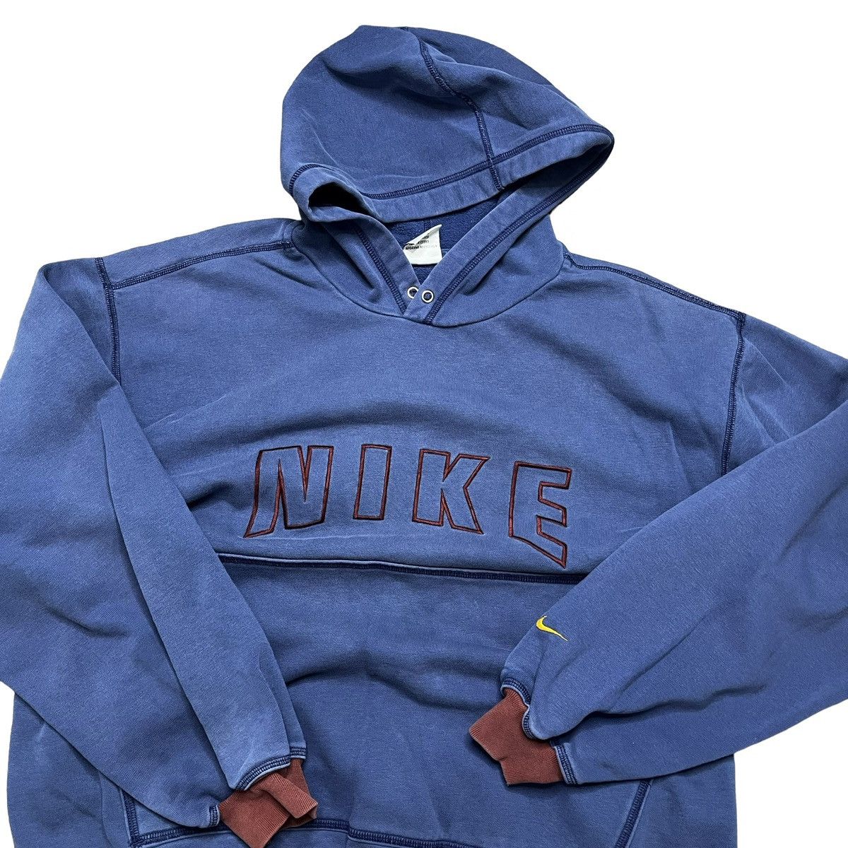 Nike × Vintage Extremely Rare Vintage 90s Nike Hoodie Size US L / EU 52-54 / 3 - 3 Thumbnail