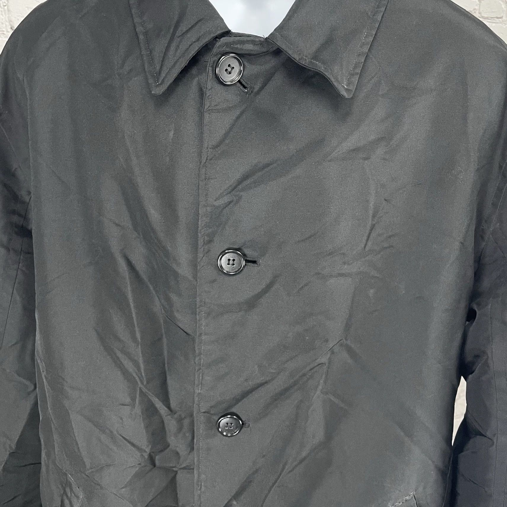Dockers DOCKERS Black Rain Jacket Buttoned Collared Pockets Size Large L Stain Defense Size US L / EU 52-54 / 3 - 5 Thumbnail