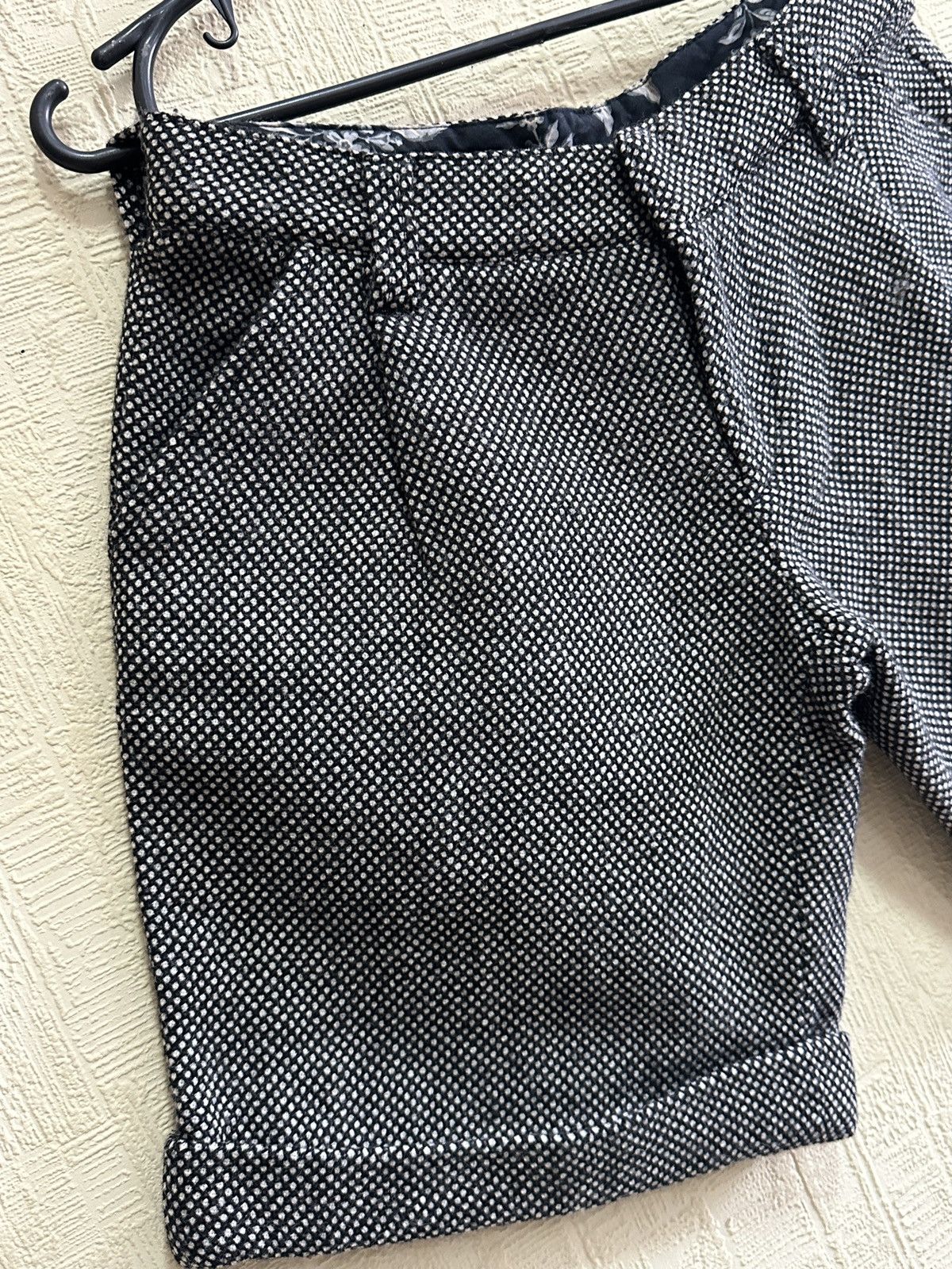 Dolce & Gabbana D&G Dolce & Gabbana Wool Shorts Black White Tweed IT 38 Size 26" / US 2 / IT 38 - 5 Thumbnail